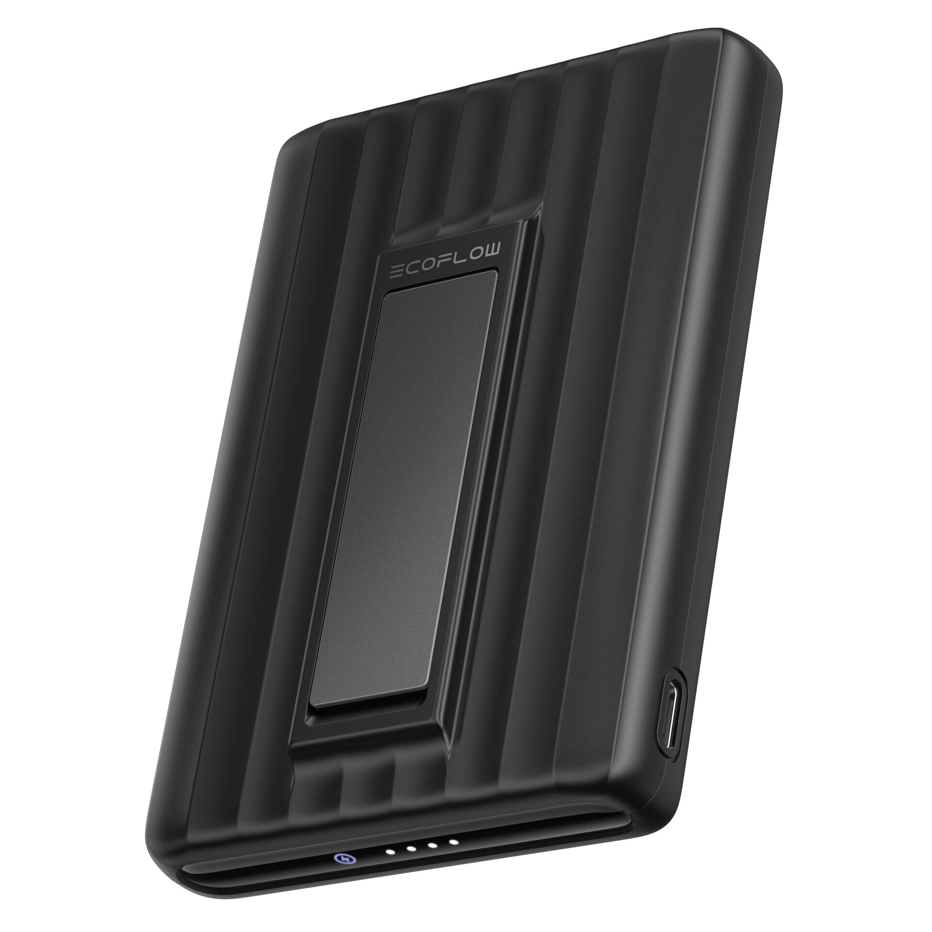 external-battery, powerbank, schwarz, usb-c, schmal