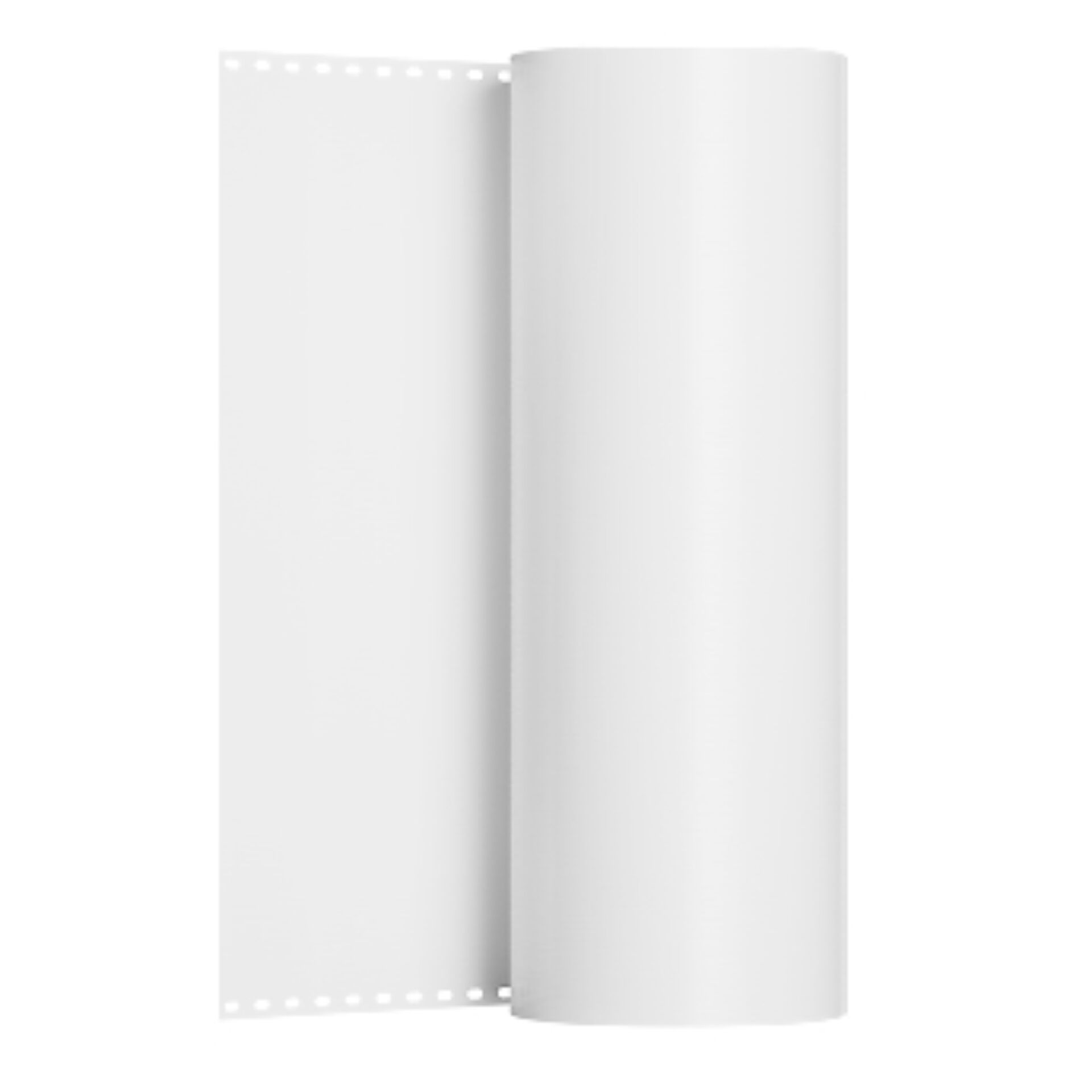 Papierrolle, Schwarz/Weiß?, Druckpapier, Bürobedarf, Perforationen