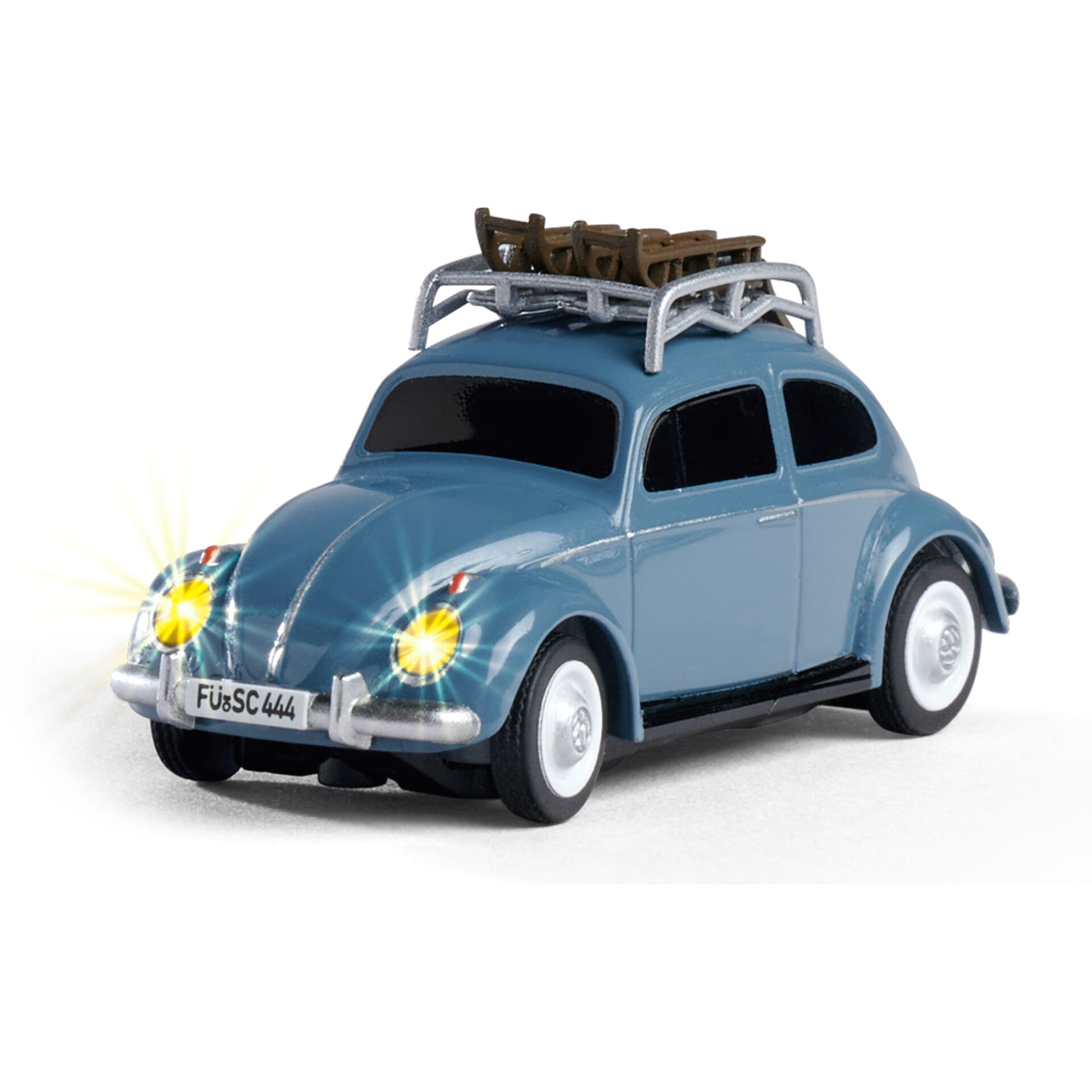 Kleinwagen, Vintage, Blau, Scheinwerferleuchten, Dachträger