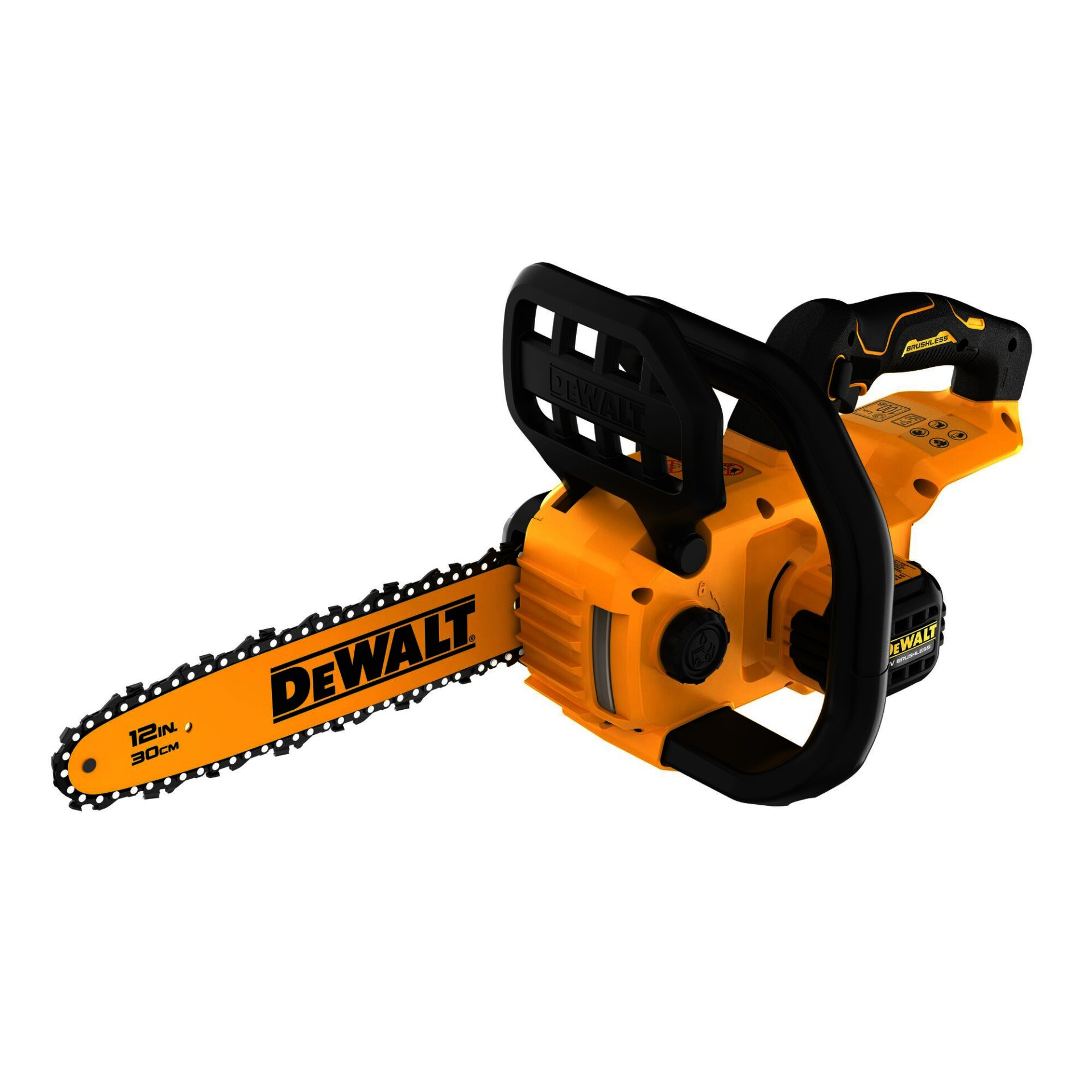 Kettensäge, Akku-Kettensäge, 12 Zoll, orange, Dewalt