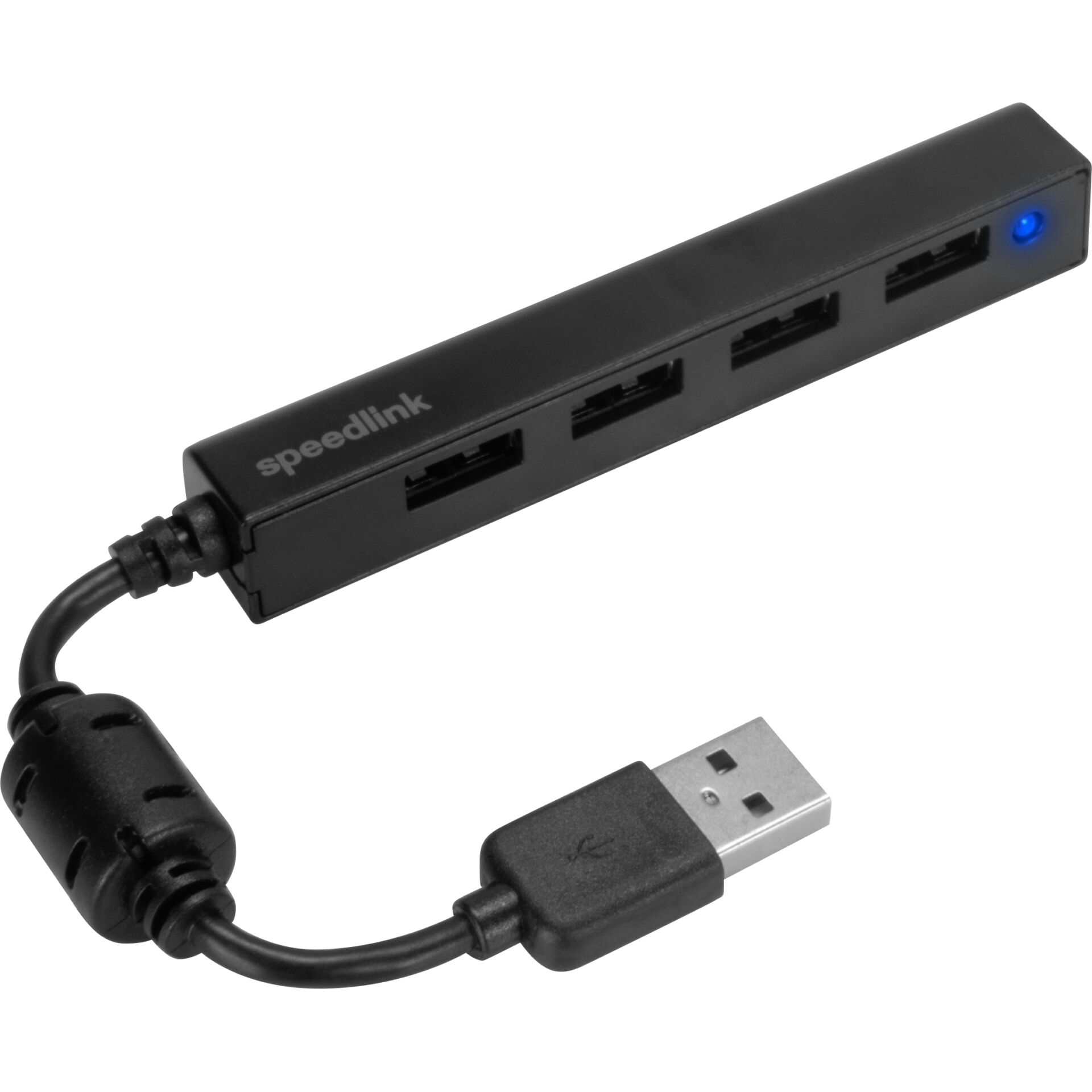 USB-Hub, 6-Port, Plug-and-play, USB 2.0, schwarz