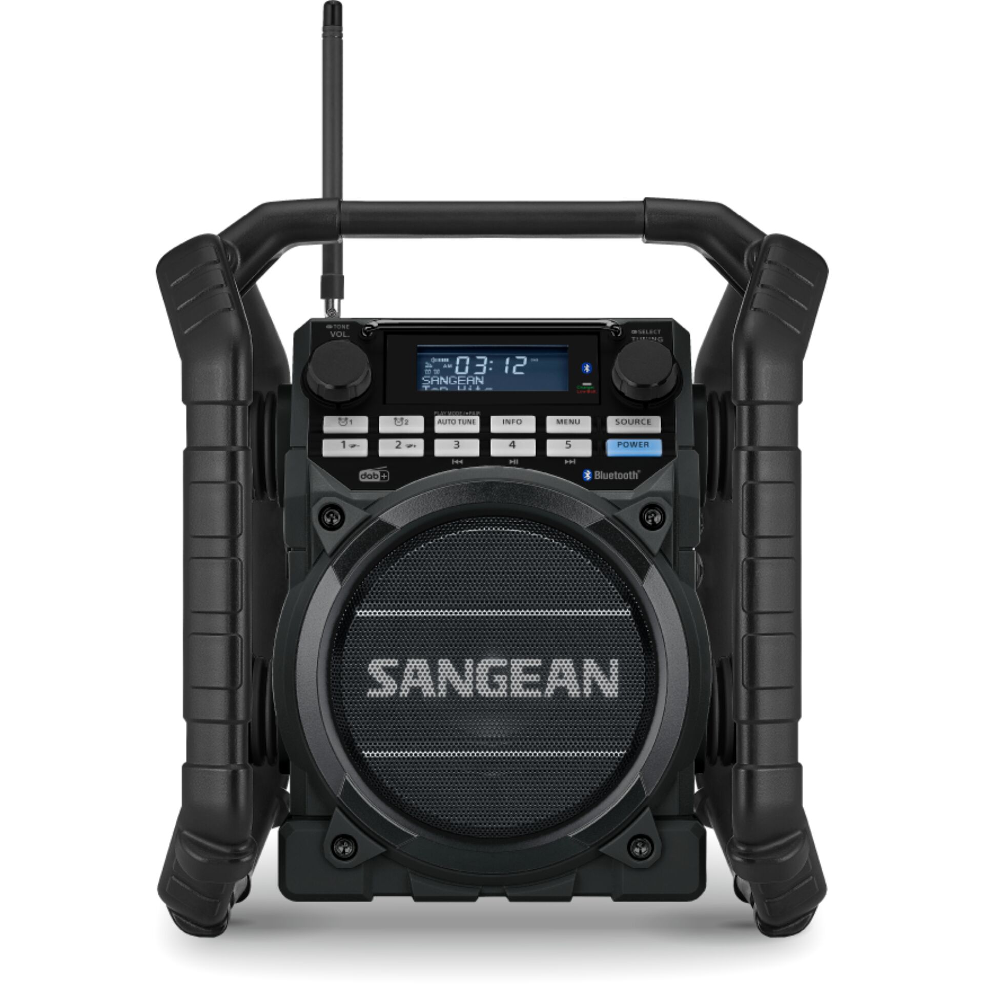 Tragbares Radio, Bluetooth, Kompakt Anlage, Sangean, Rucksack-Radio