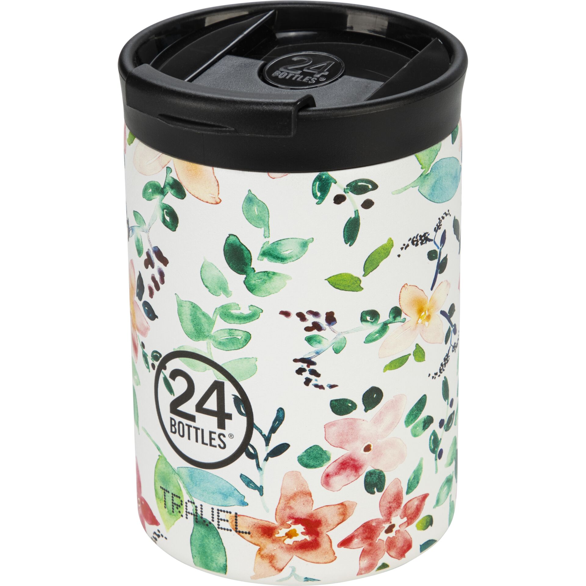Kaffeebecher, Reisebecher, Blumenmuster, Kunststoff, 24 Unzen