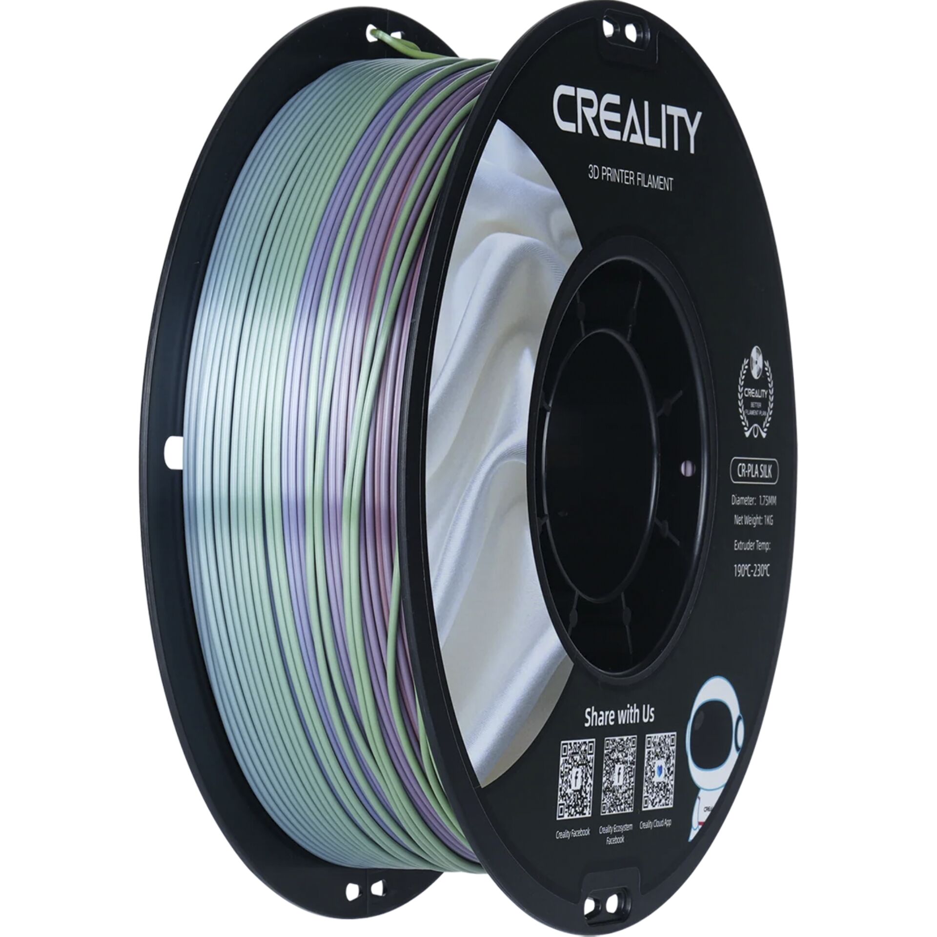 3D-Druckfilament, Filament, Rainbow, Spulenrolle, Colorful