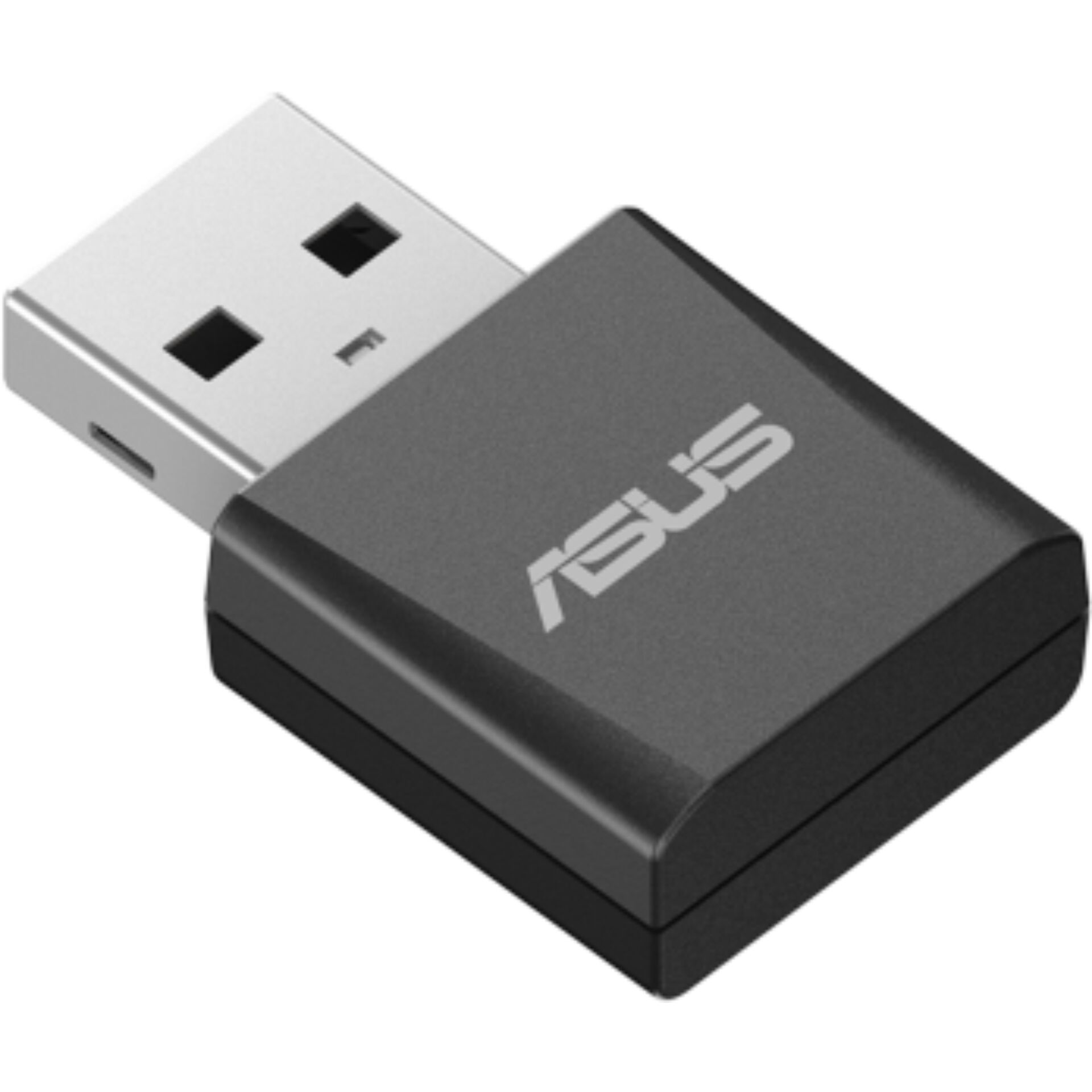USB-WLAN-Adapter, USB-A-Stecker, schwarzes Gehäuse, kompakte Bauform