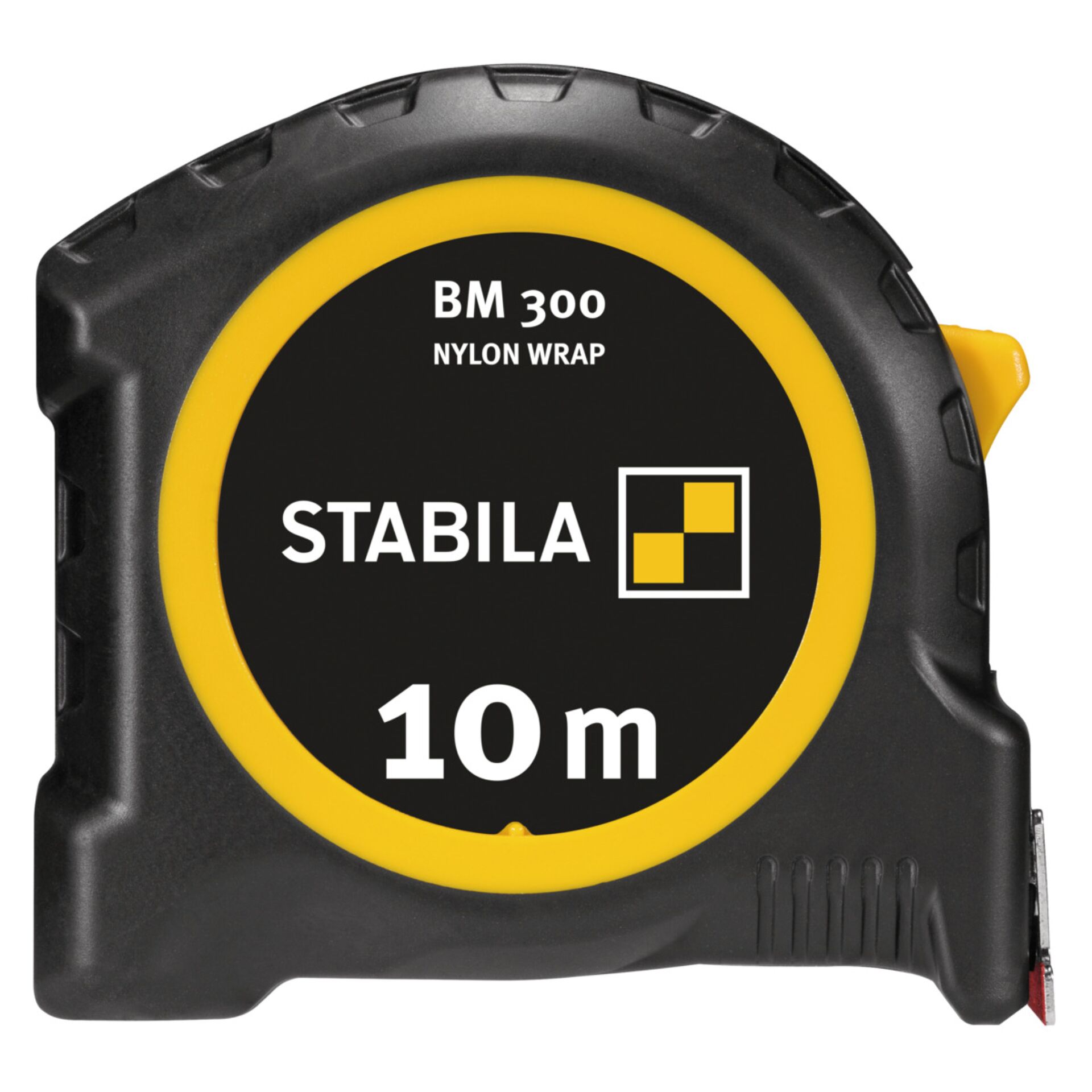 Maßband, Nylonhülle, 10 m, Stabila, gelb schwarz