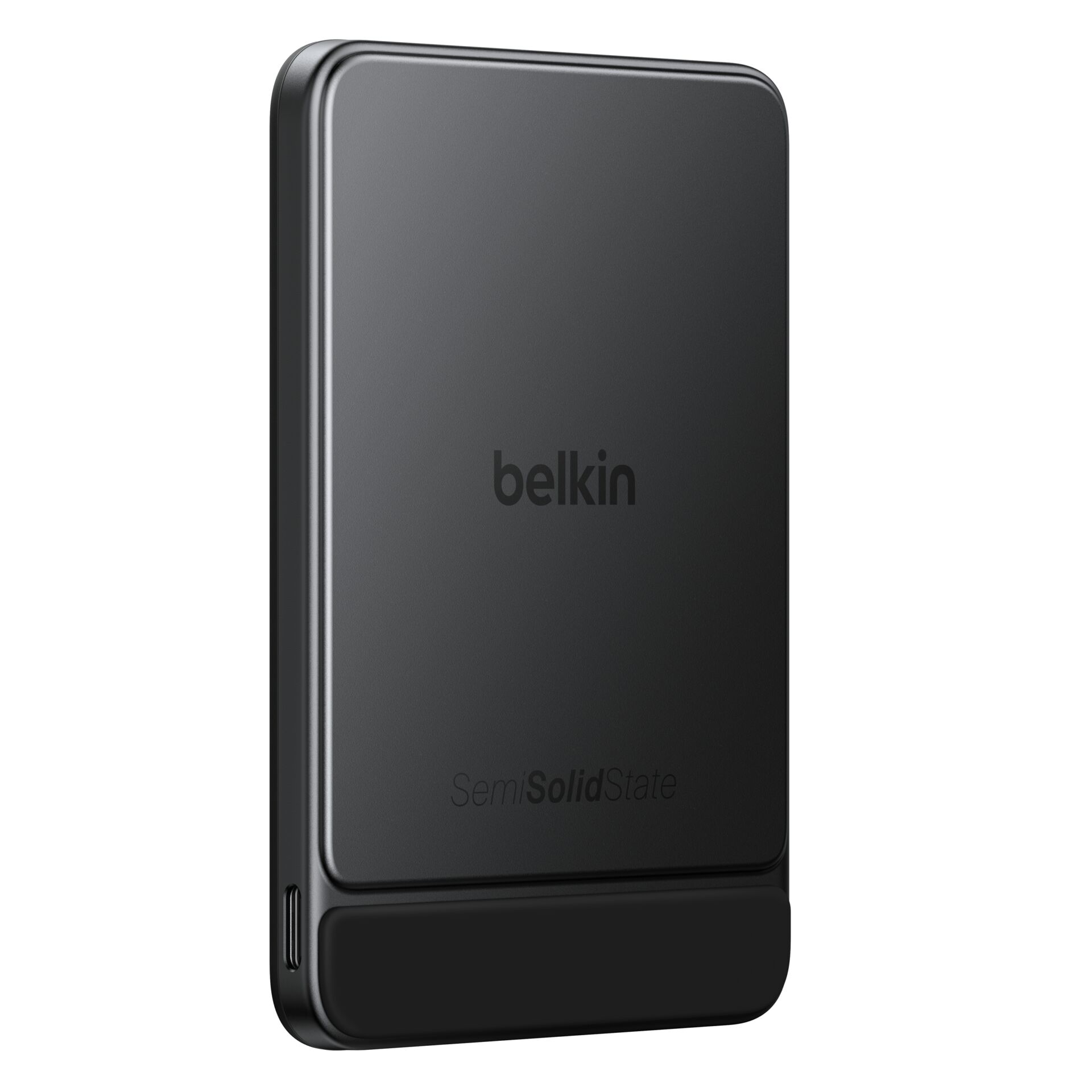 externesakku, festplatte, metallisch, schwarz, belkin