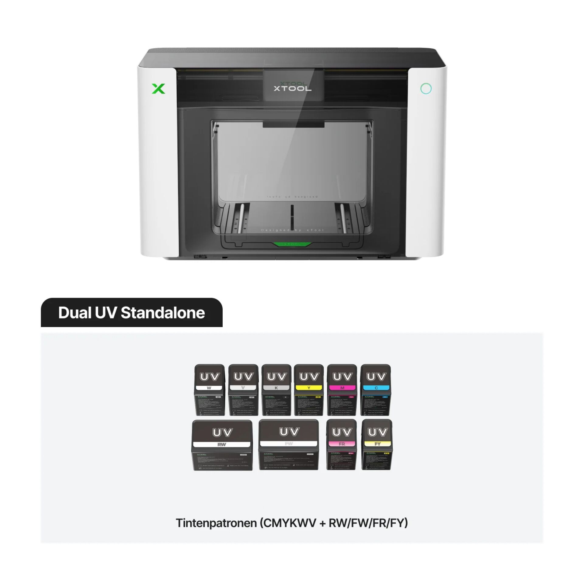 3D-Drucker, UV-Druck, Tintenpatronen, CMYK, Standalone