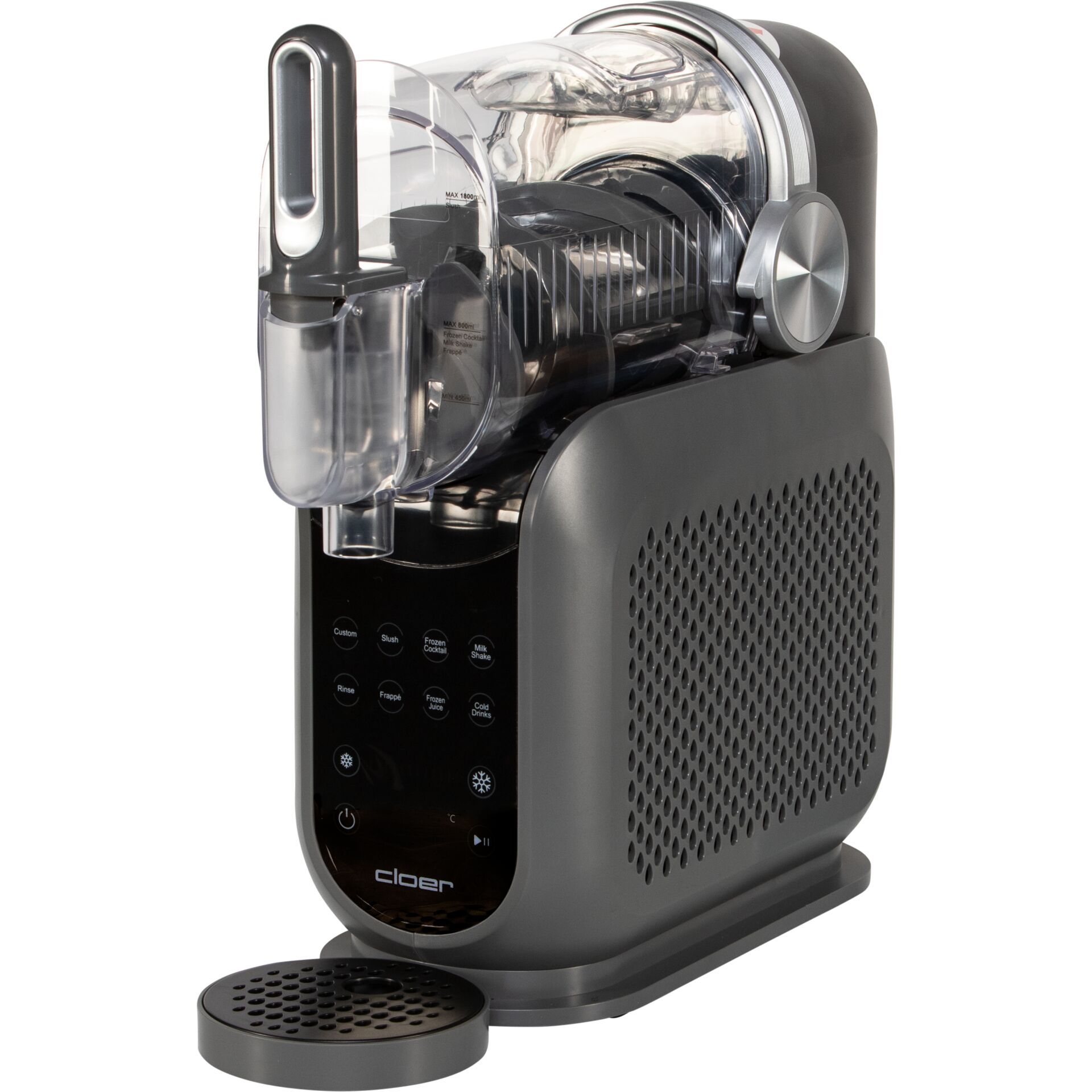 Kaffeemaschine, Kaffeemodul, Kapselmaschine, Schwarz, Digitales Display, Kaffeemaschine, Single-Serve, Kapselmaschine, Kompakt, Granitgrau