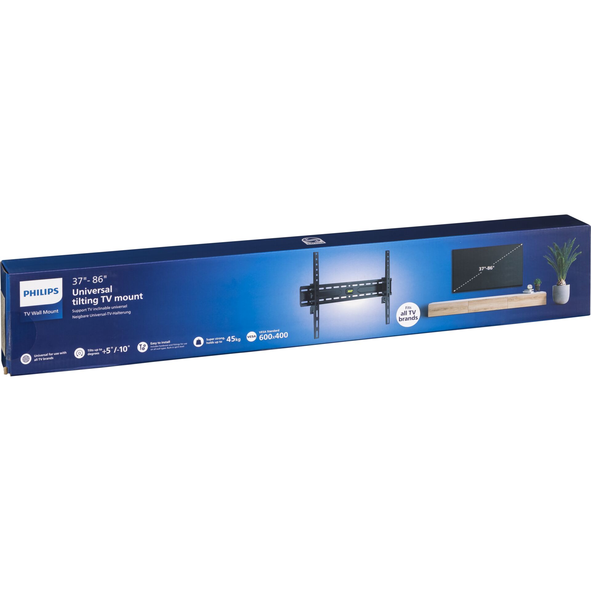TV Wandhalterung, universell, Schwenk-Halterung, VESA 600x400, 37-86 Zoll