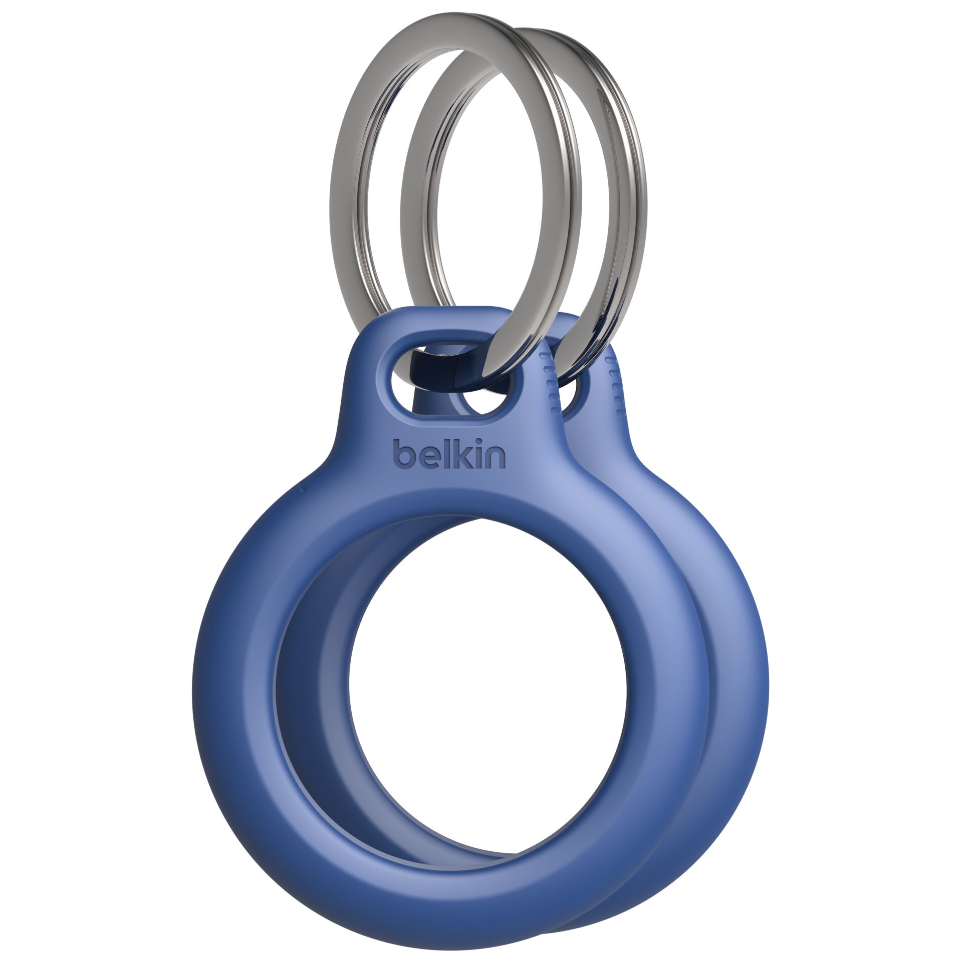 1x2 Belkin Key Ring for  Apple AirTag, blue MSC002btBL