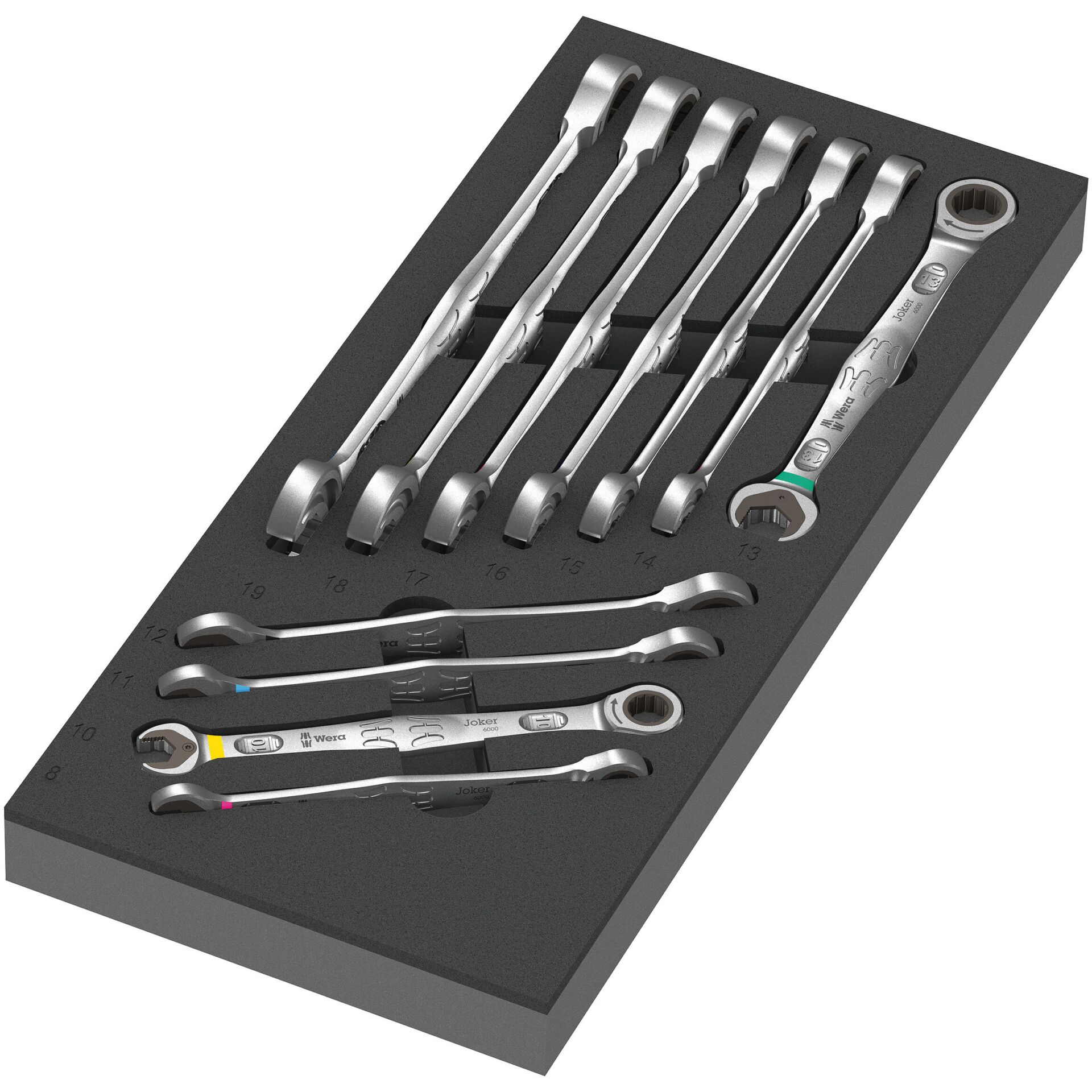 Schraubenschlüssel-Set, Maulschlüssel, Werkzeugserie, Werkzeugkoffer, Offene Schraubenschlüssel