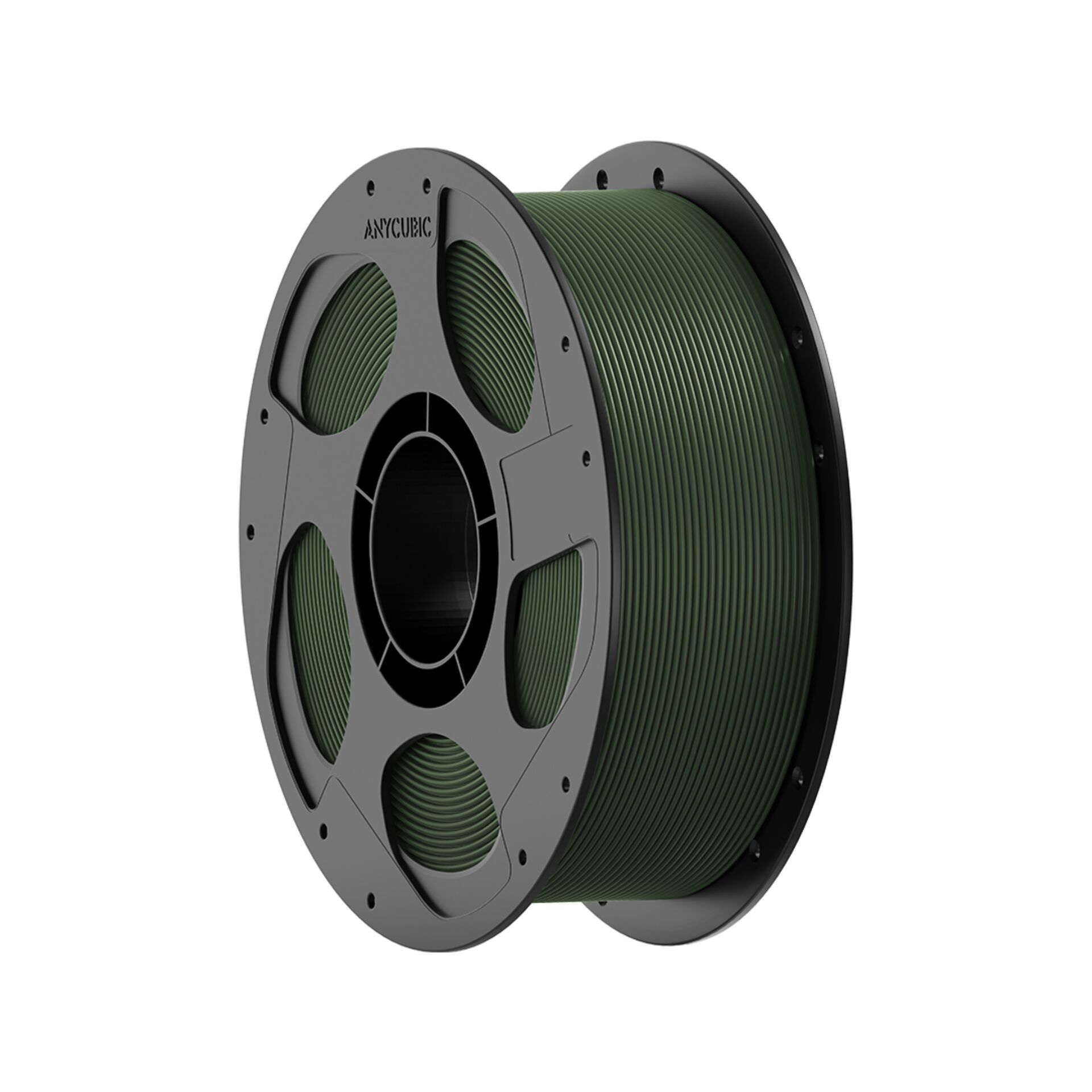3D-Dilament, PLA-Filament, grünes Filament, Spule, Kabelrolle