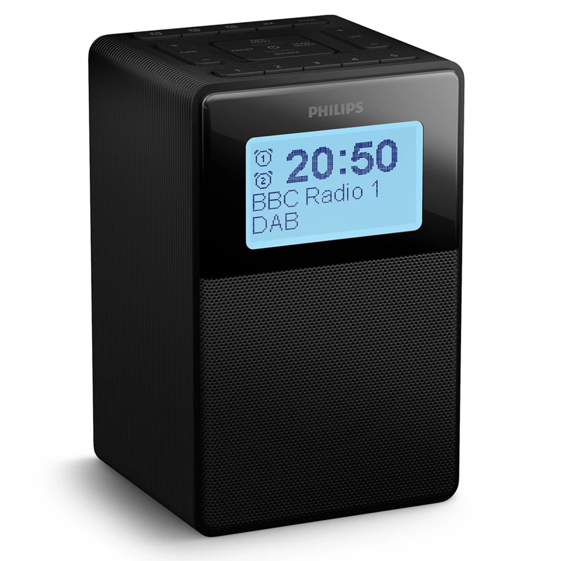 Uhr, Radio, DAB, Bluetooth, Kompakt