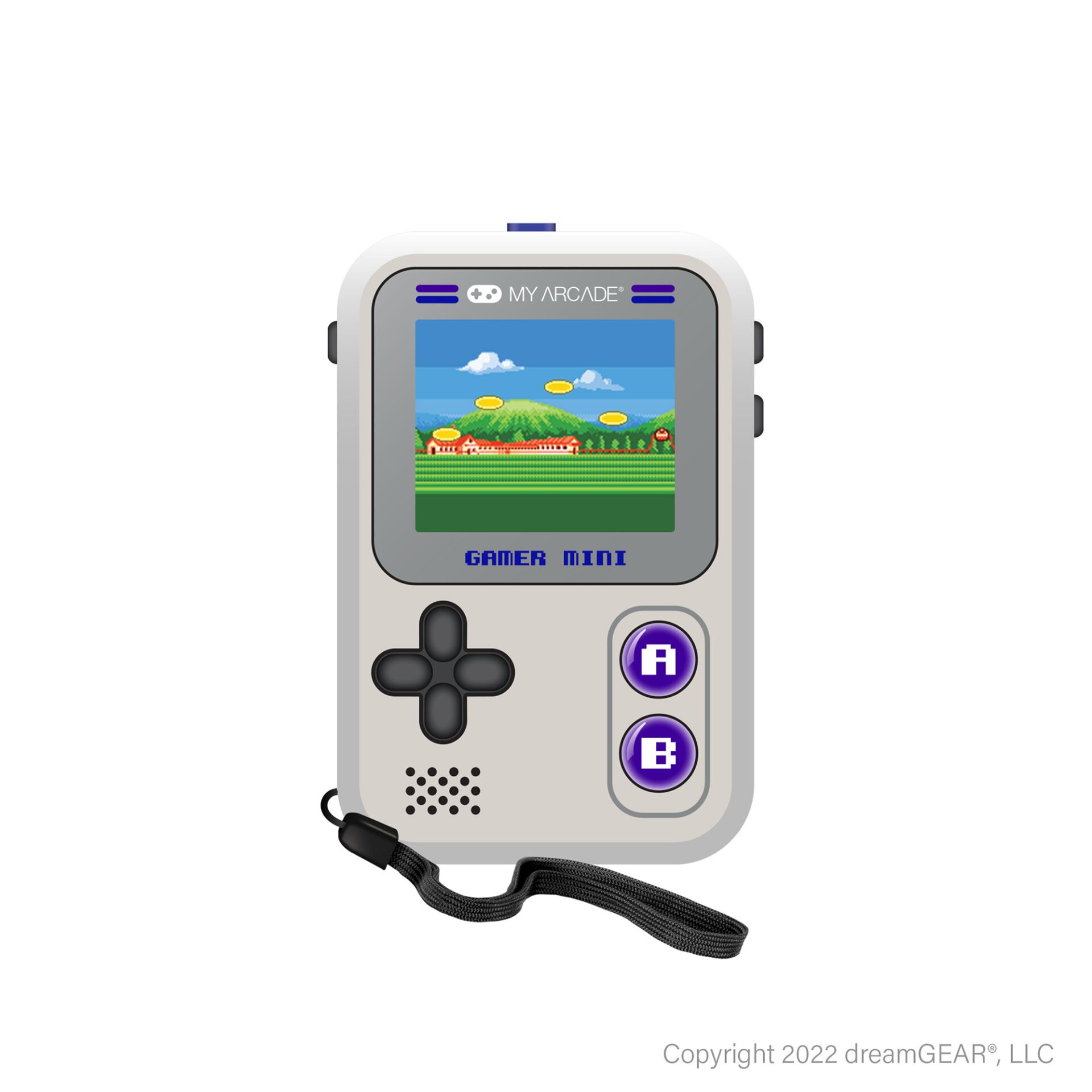 Taschen-Konsole, Gaming-Gerät, Handheld, Gamer Mini, Pixelgrafik