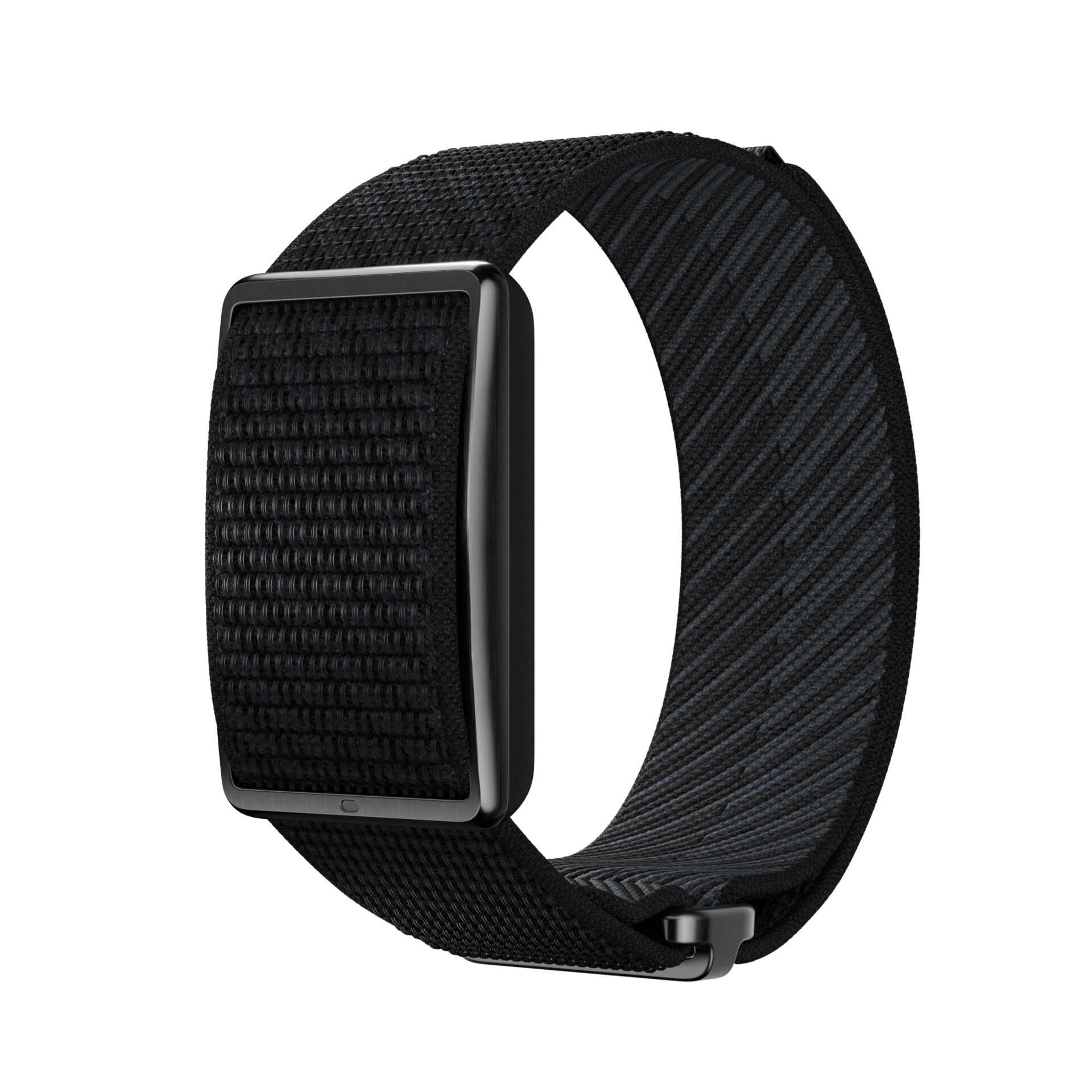 smartwatch, Uhrenarmband, schwarz, Netzband, rechteckig