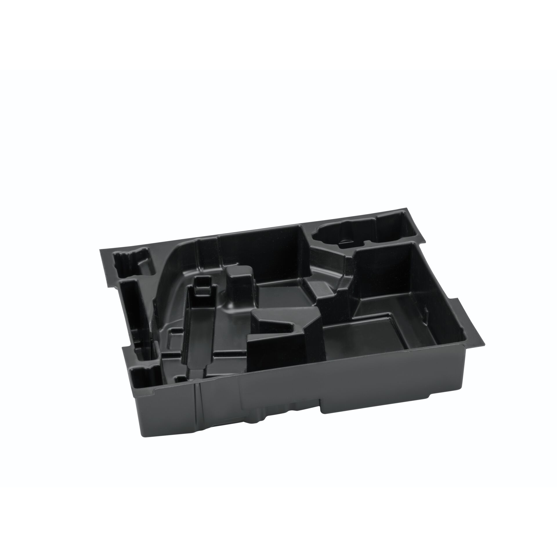 Kunststoffbehälter, Aufbewahrungsbox, Organizer, Schwarz, Innenfächer