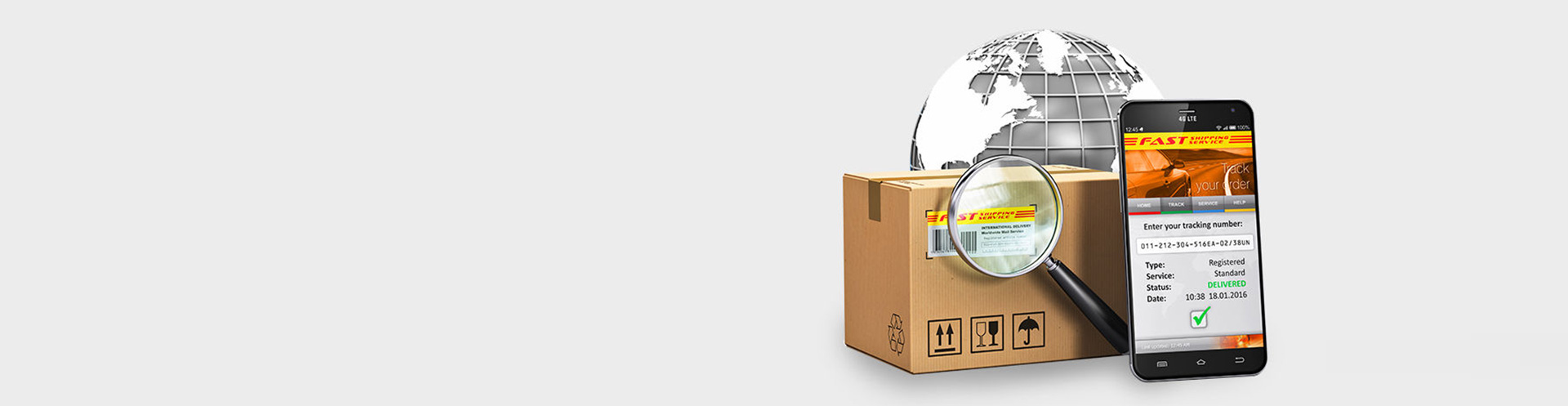 paket, fassung, globe, tracking, versand