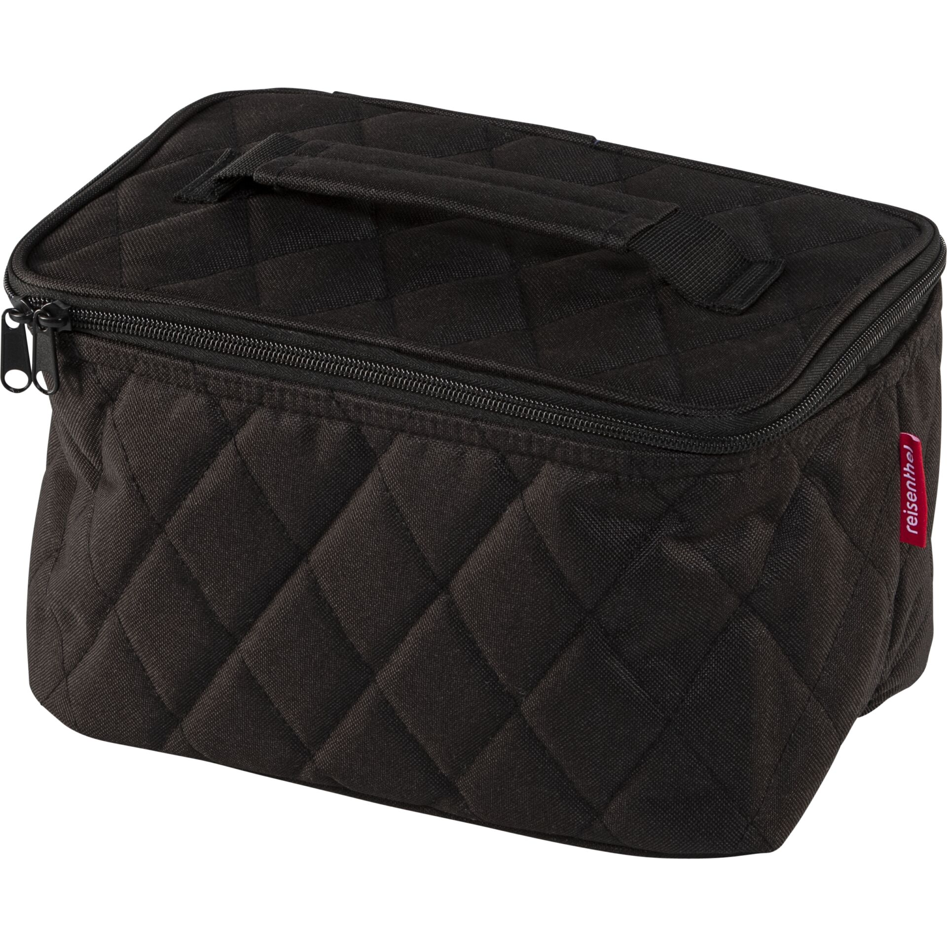 cosmetic bag, gepolstertes gewebe, Reißverschlusstasche, schwarze tasche, aufbewahrungstasche