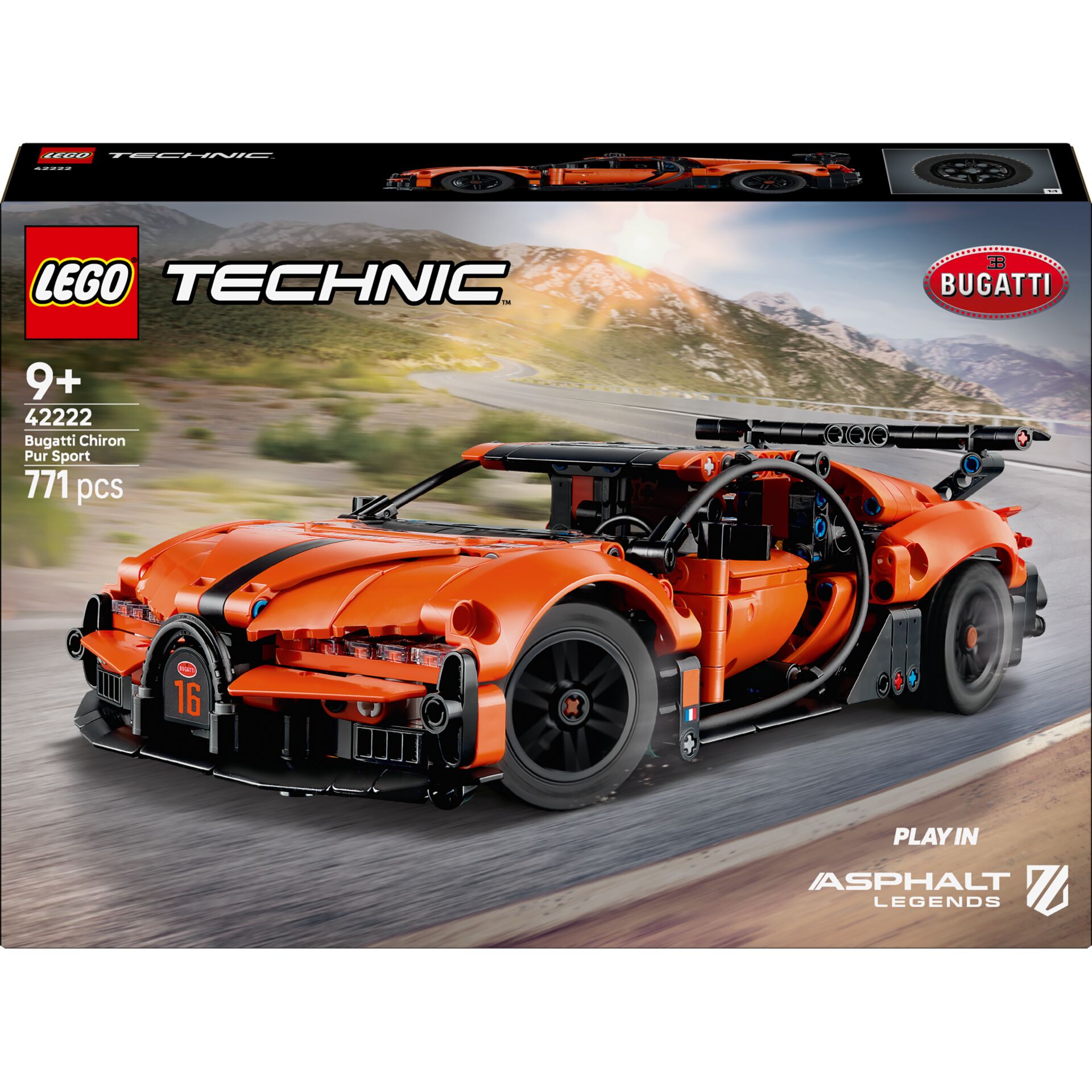 LEGO, Technic, Sportwagen, Orange, 761 Teile