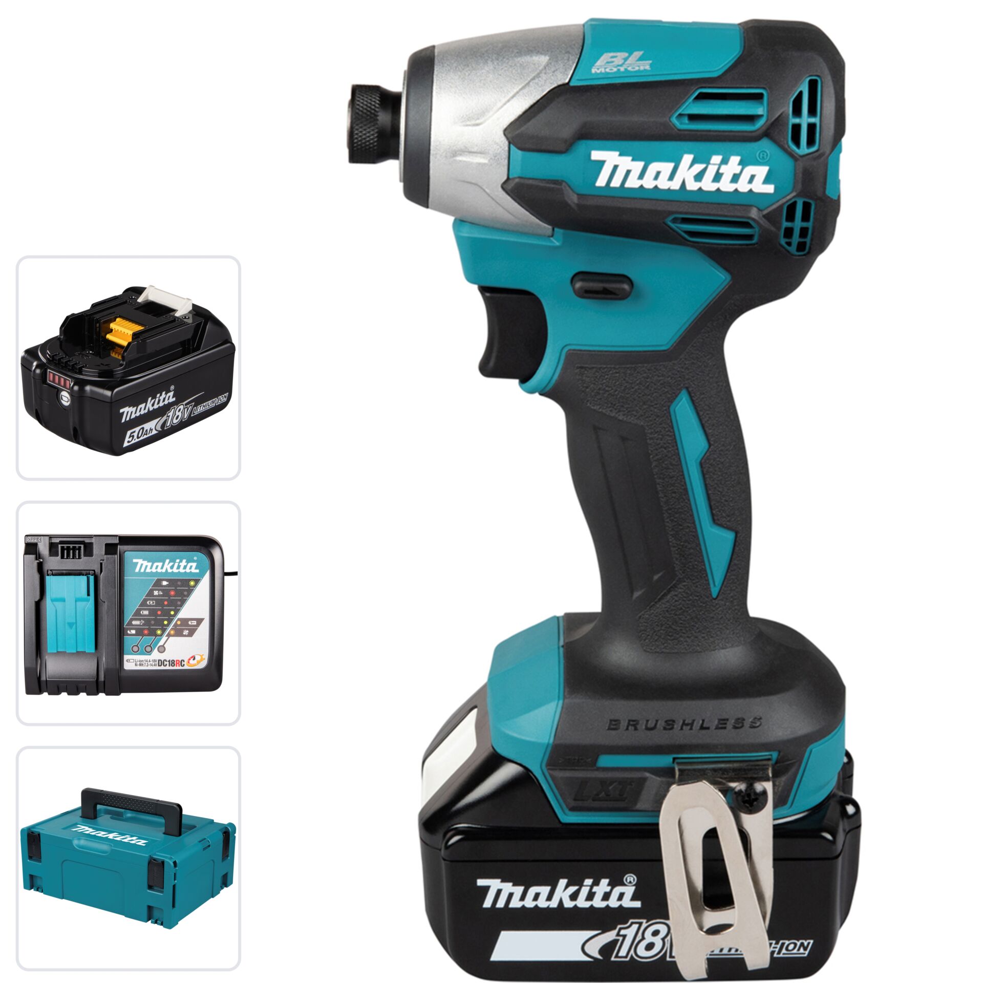 akku-bohrschrauber, 20V, brushless, Makita, akkupack