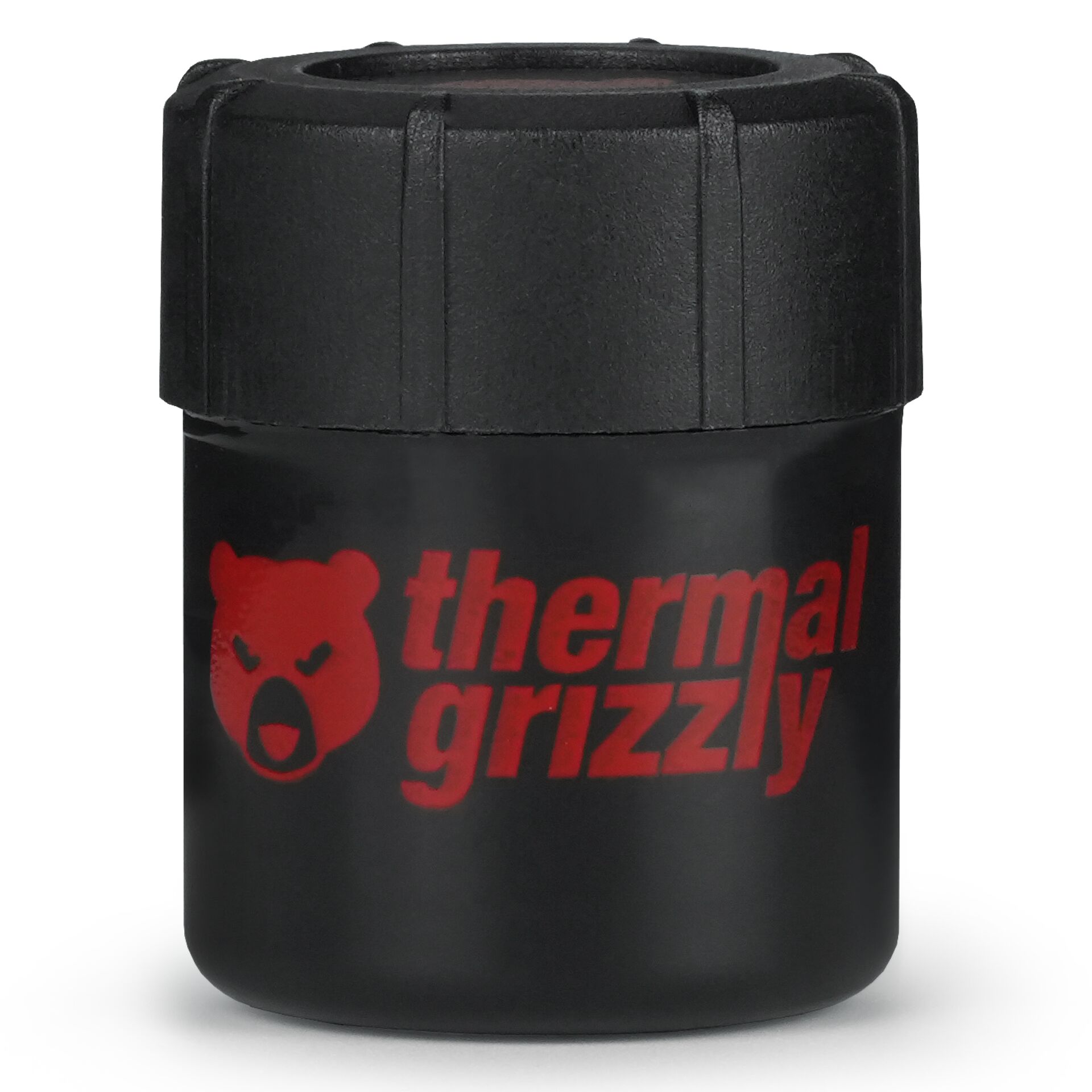 Thermische Flasche, Isolierte Tasse, Schwarze Behälter, Rotes Logo, Bärensymbol