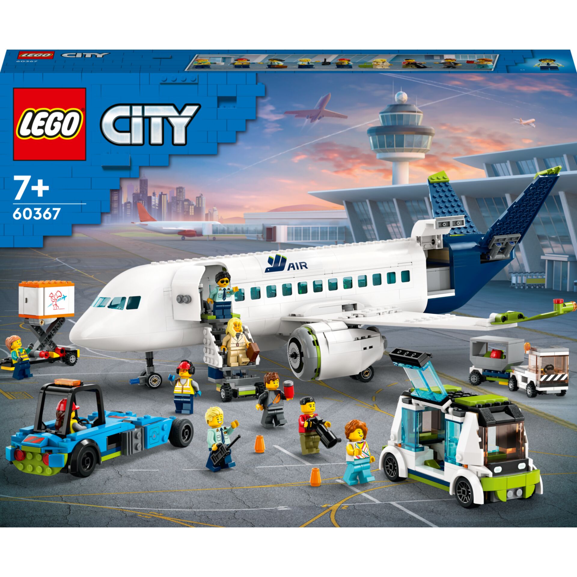 Flugzeug, City, Passagierflugzeug, Kinderbausteine, Lego