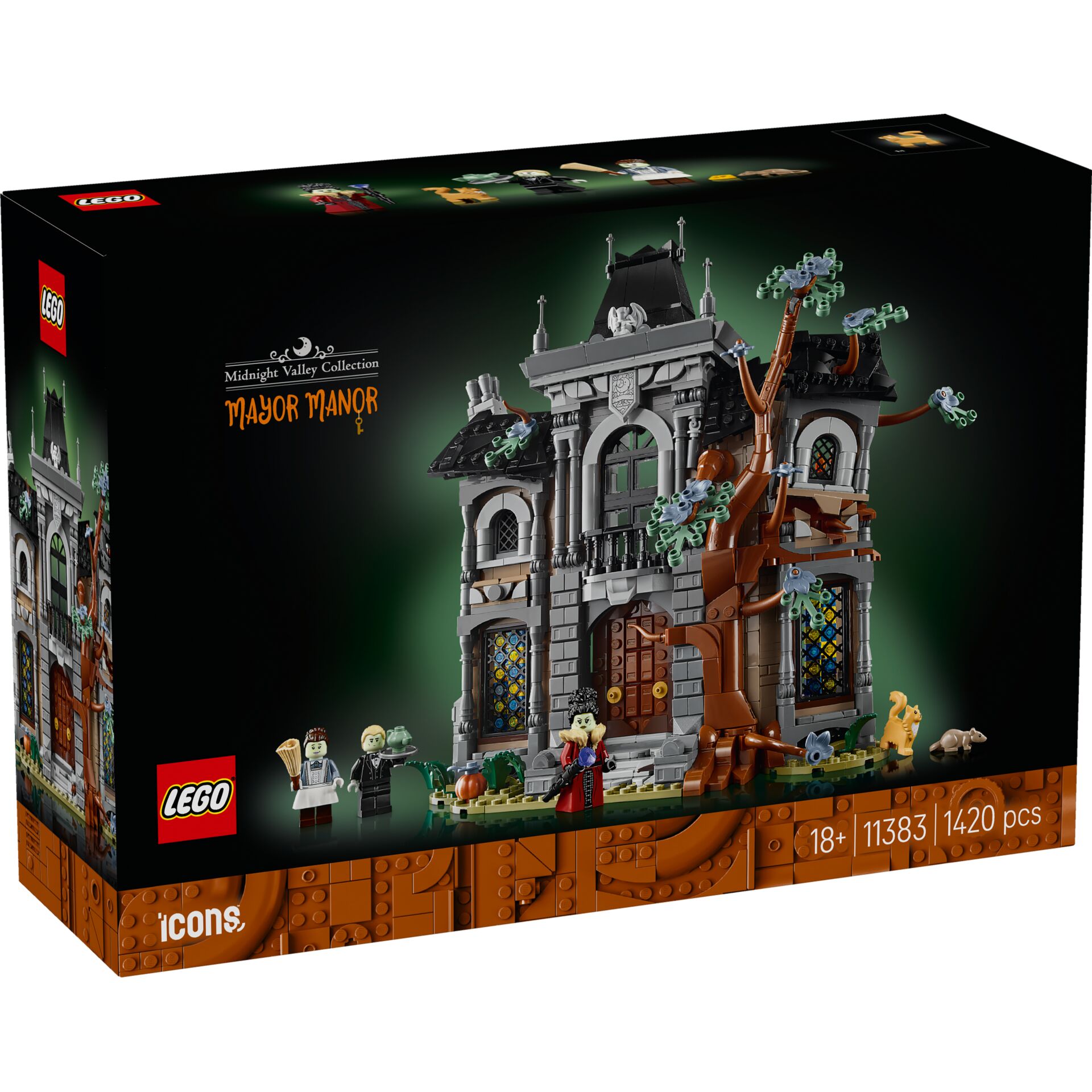 LEGO, Midnight Valley Collection, Mayor Manor, Haunted house, Dunkelgrau Braun