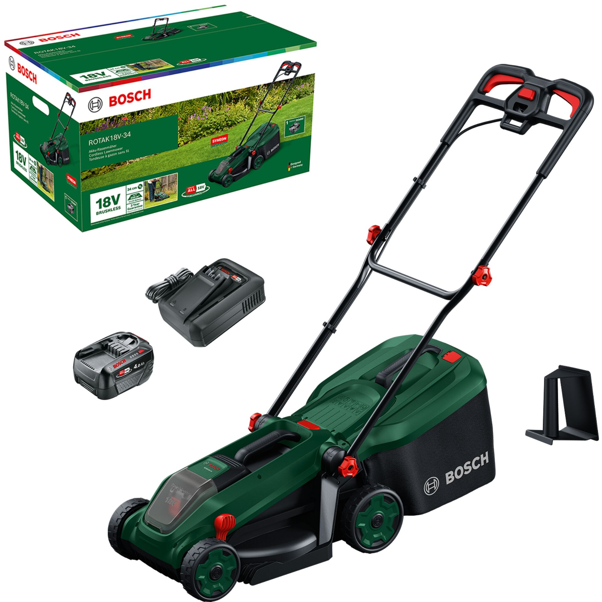 Akku-Rasenmäher, Rasenmäher, BRUSHLESS, 18V, Bosch