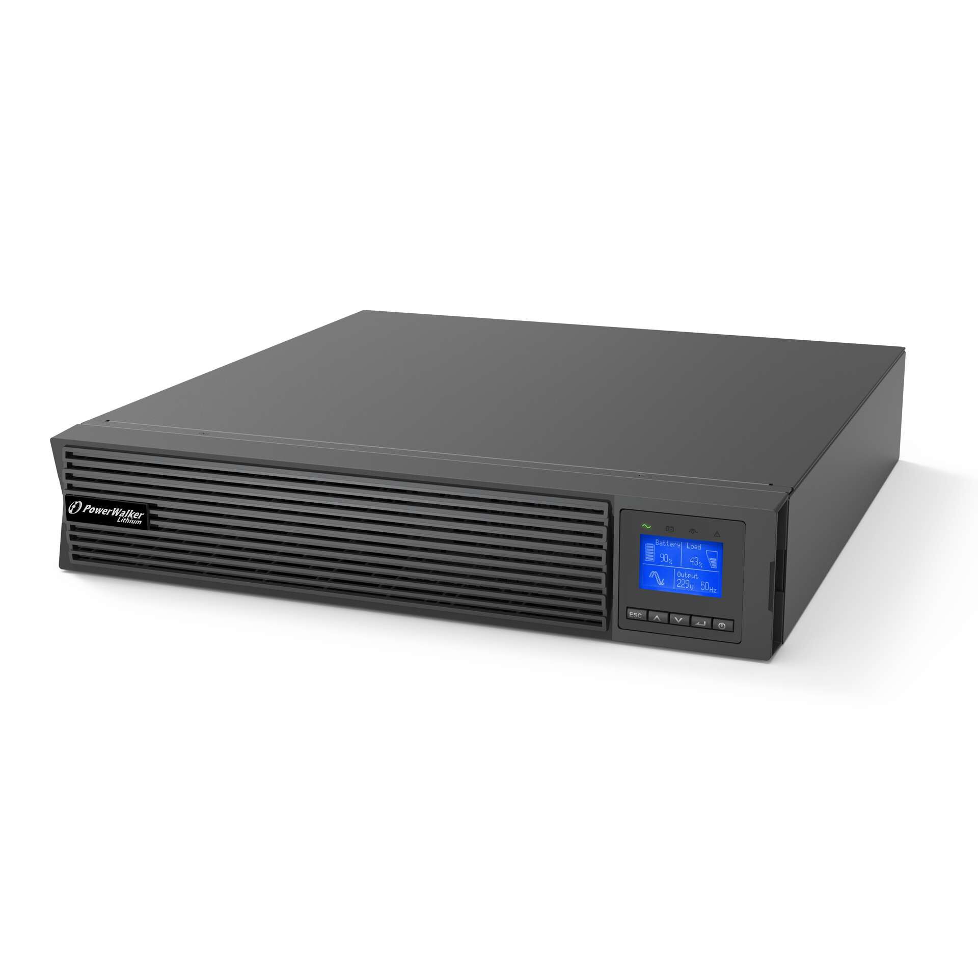 Server, Rackmount, USV, Stromversorgung, LCD-Anzeige