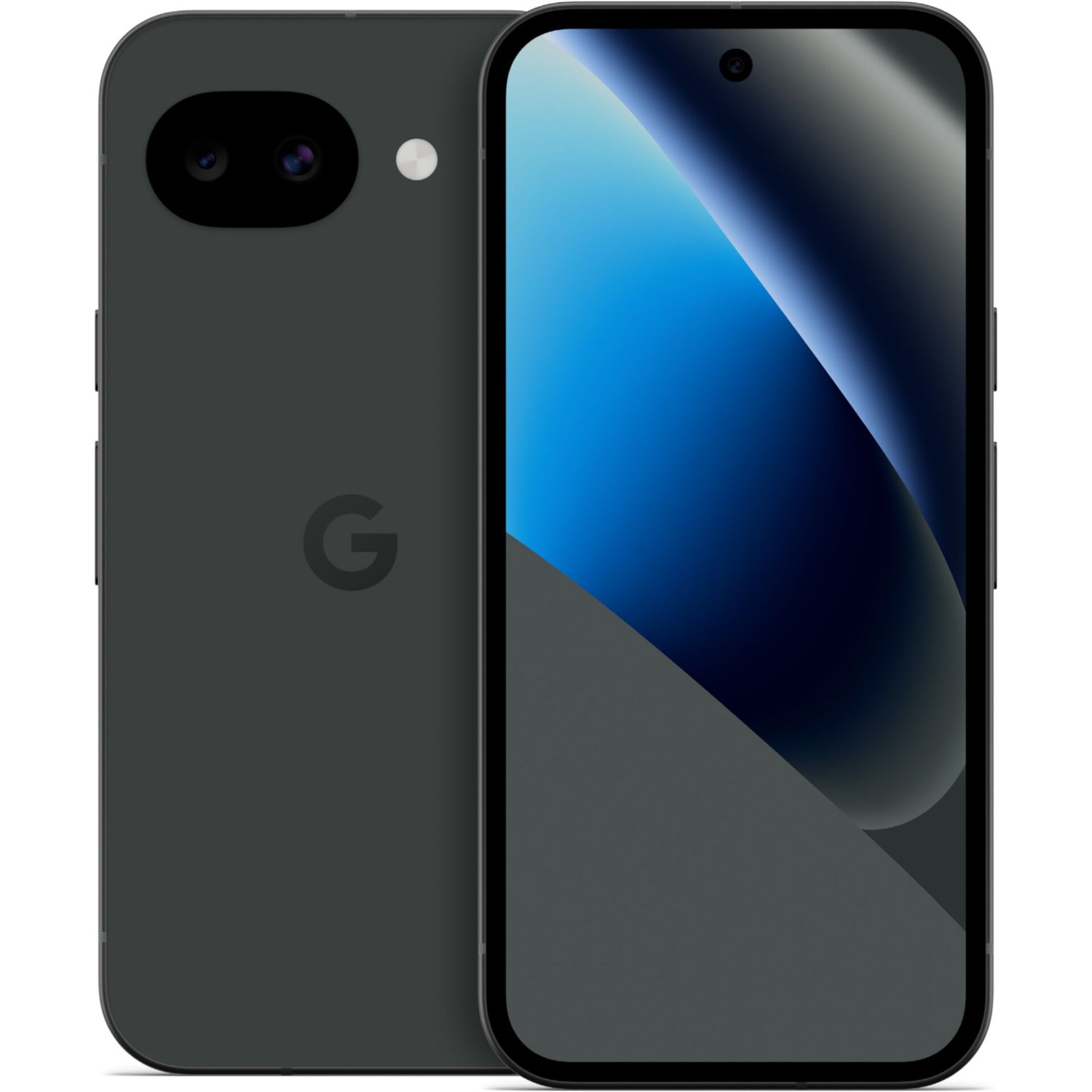 smartphone, duale Kamera, grau, LED-Blitz, randloses Display