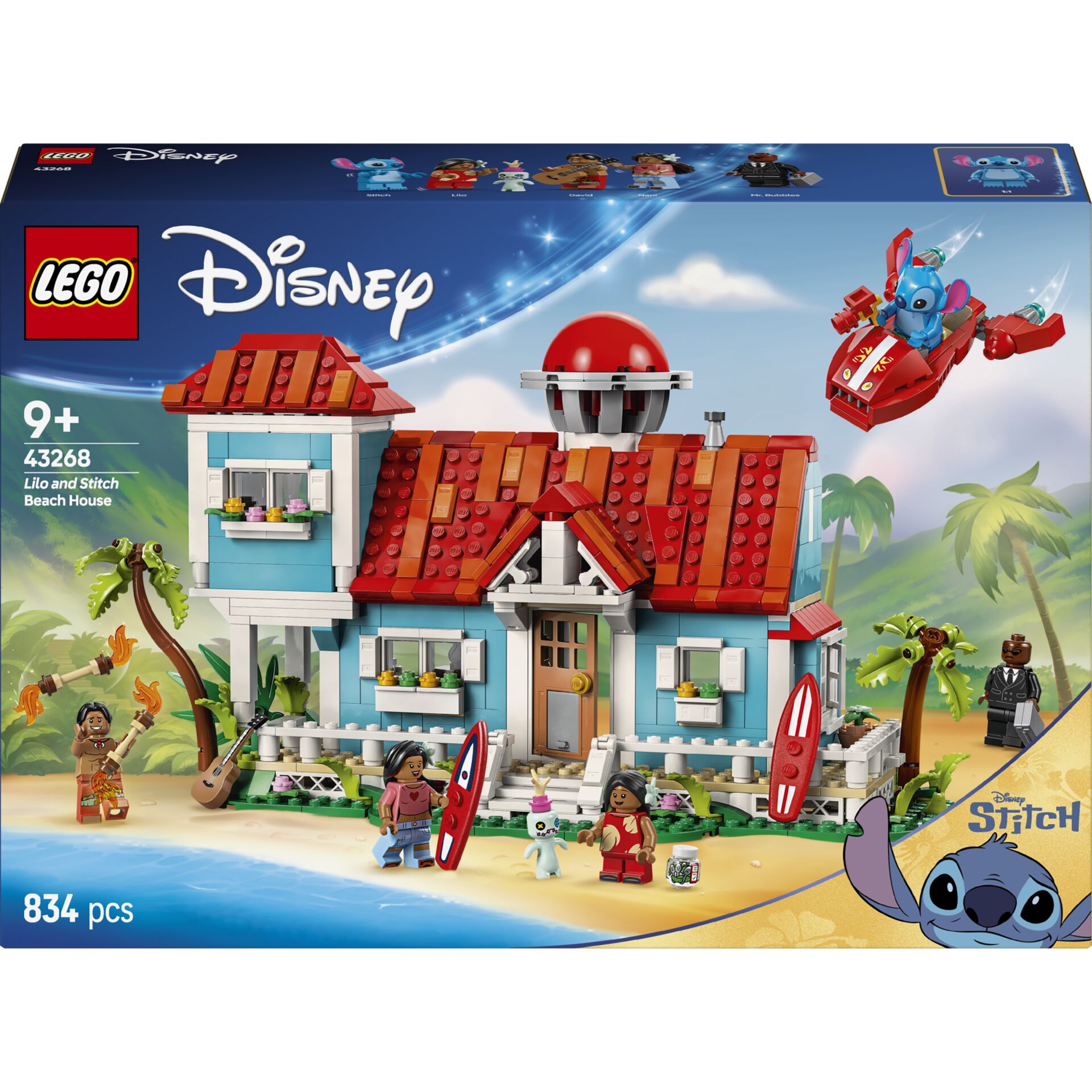 Lego, Disney, Beach House, Lilo and Stitch, 834 Teile