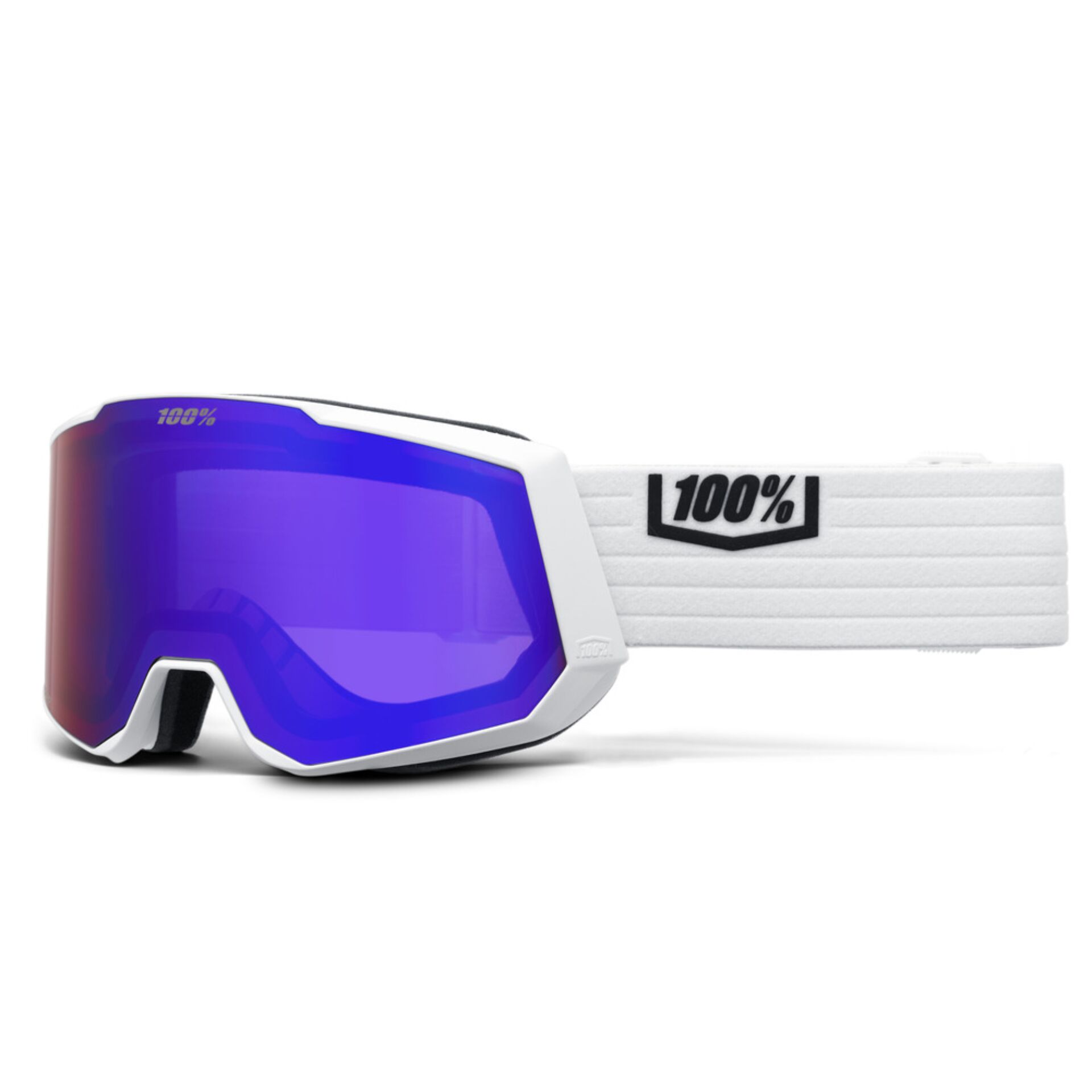 Schneebrille, Schnee, Gläser, Weiße strap, 100% Marke