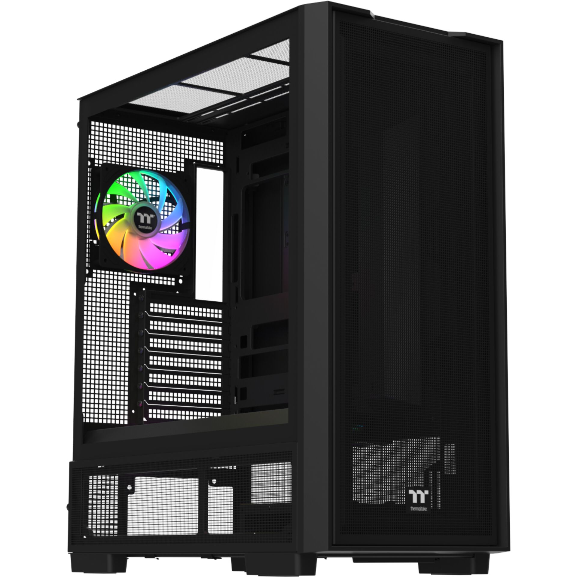 PC-Gehäuse, Mid-Tower, Mesh Front, RGB-Lüfter, ATX-Kompatibel