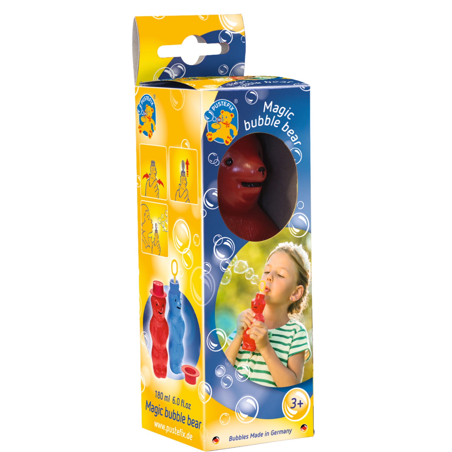 Blasenspielzeug, Magisches Blasen-Spielzeug, Blasenflasche, roter Delfin-Spielzeug, Kinder Spielzeug