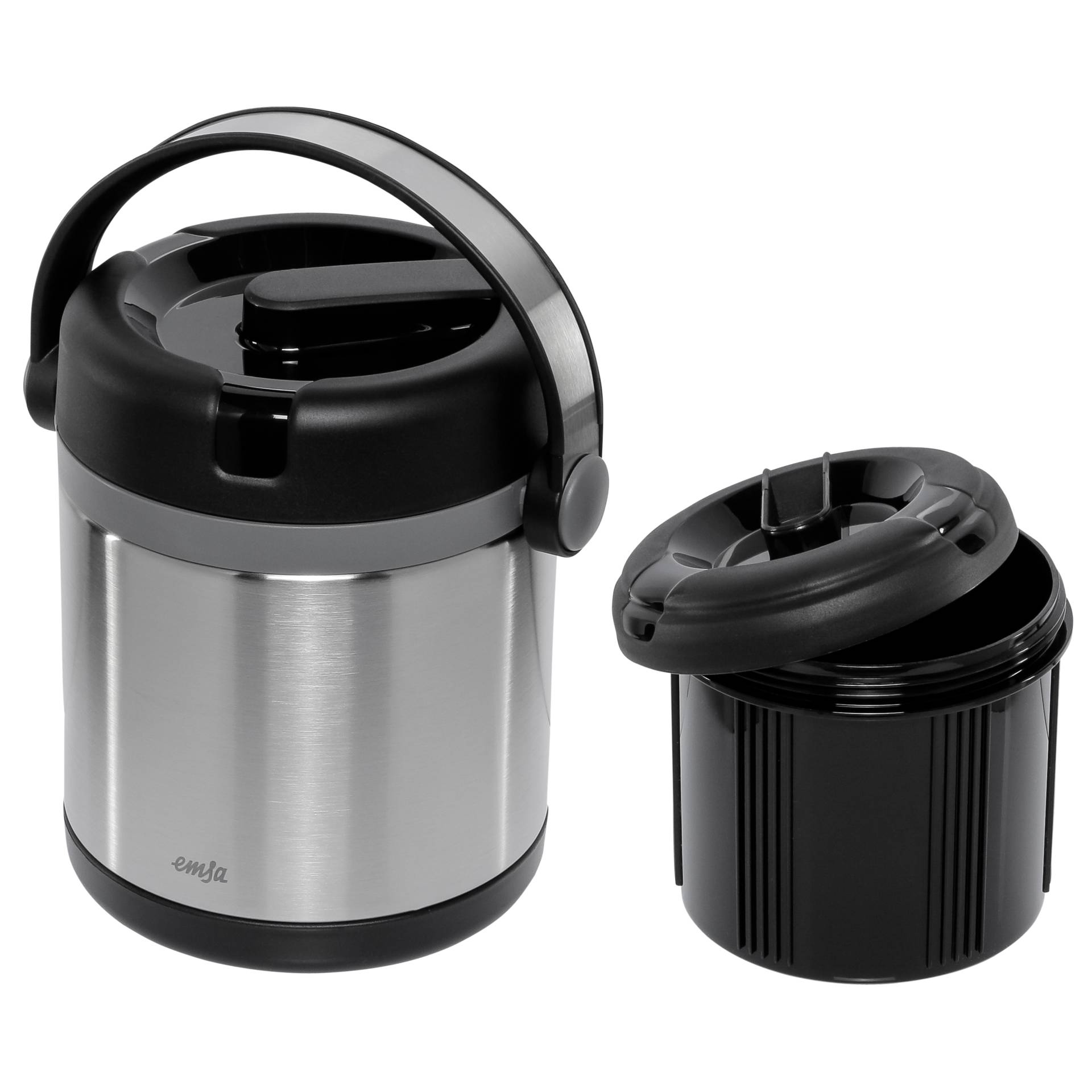 Emsa Mobility thermal container  stainl. 1,2l black / anthracite