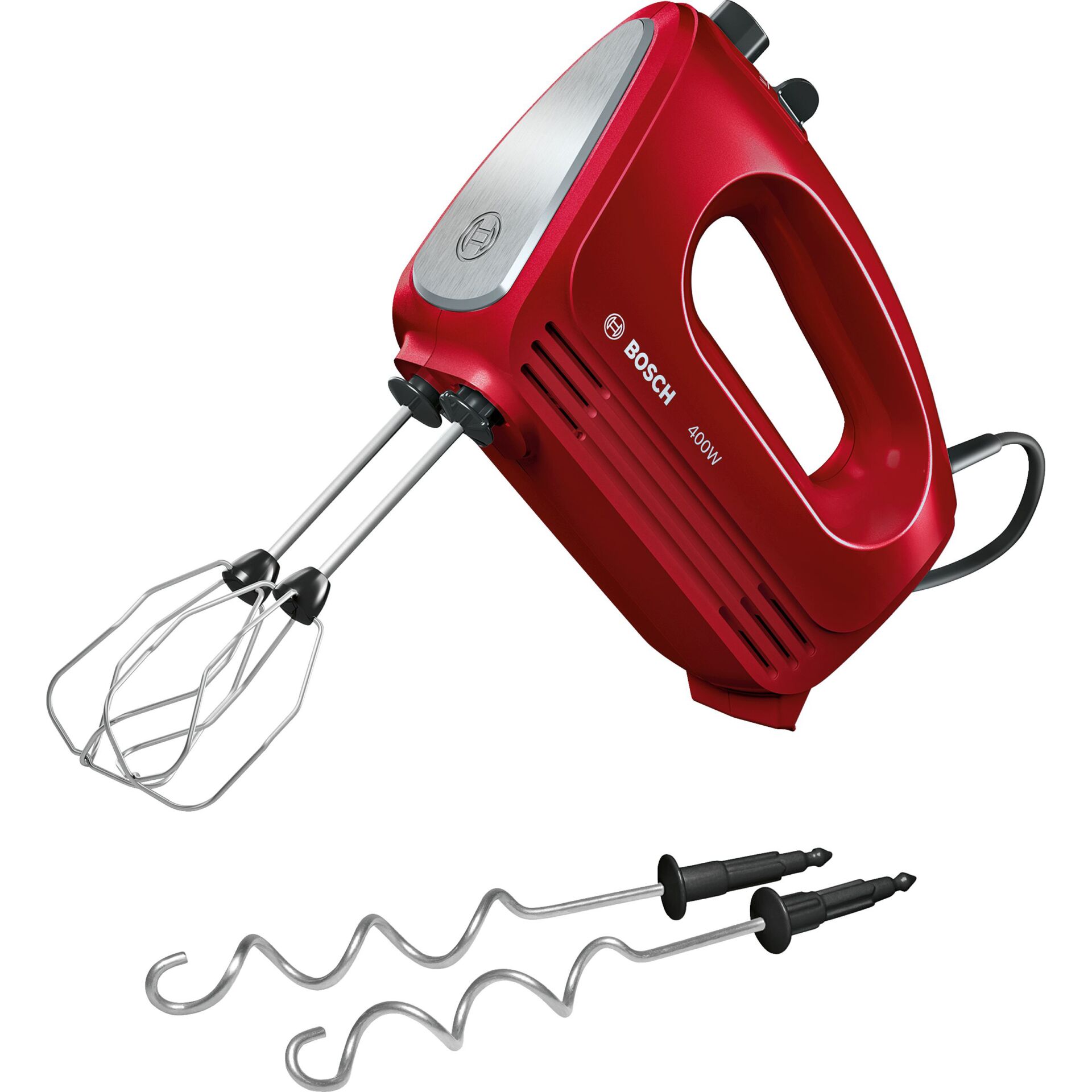 Handmixer, Rot, Schneebesen, Kabelgebunden, Bosch