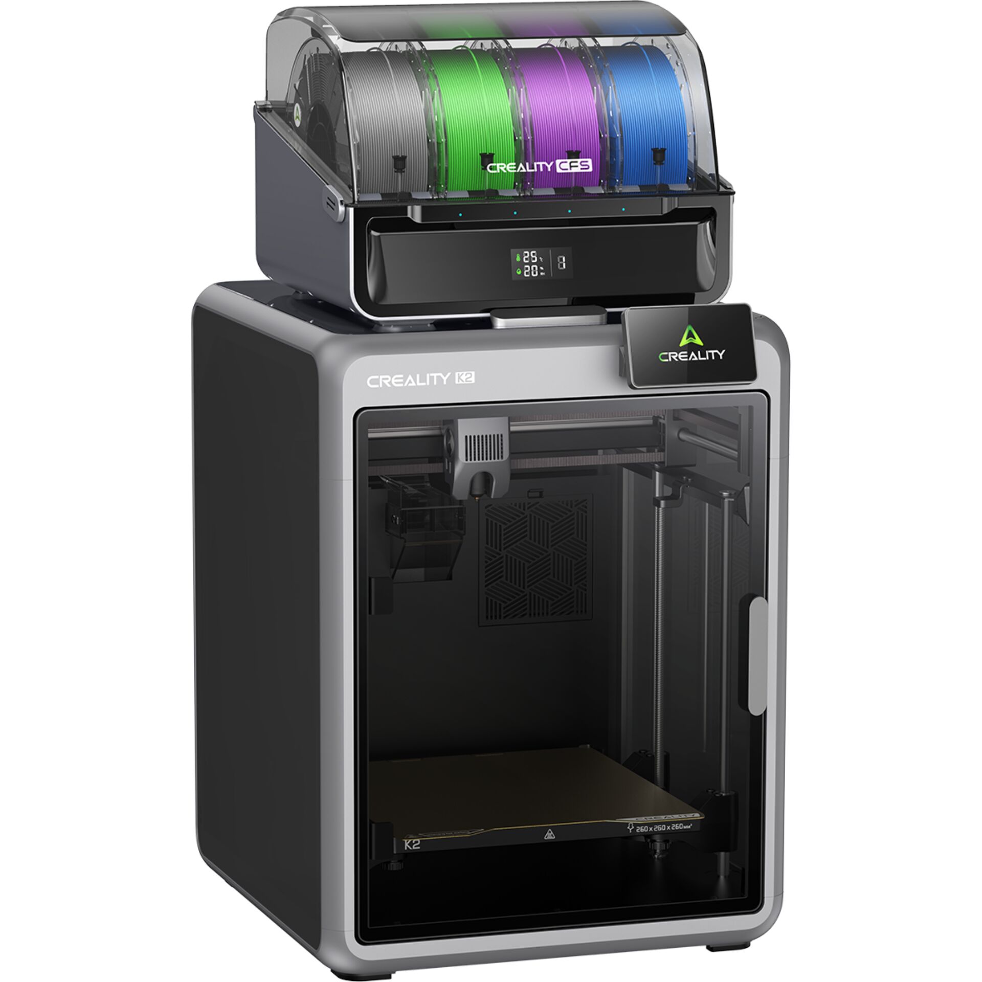 3D-Drucker, K2, Creality, Filament-Spoolen, HD-Bed