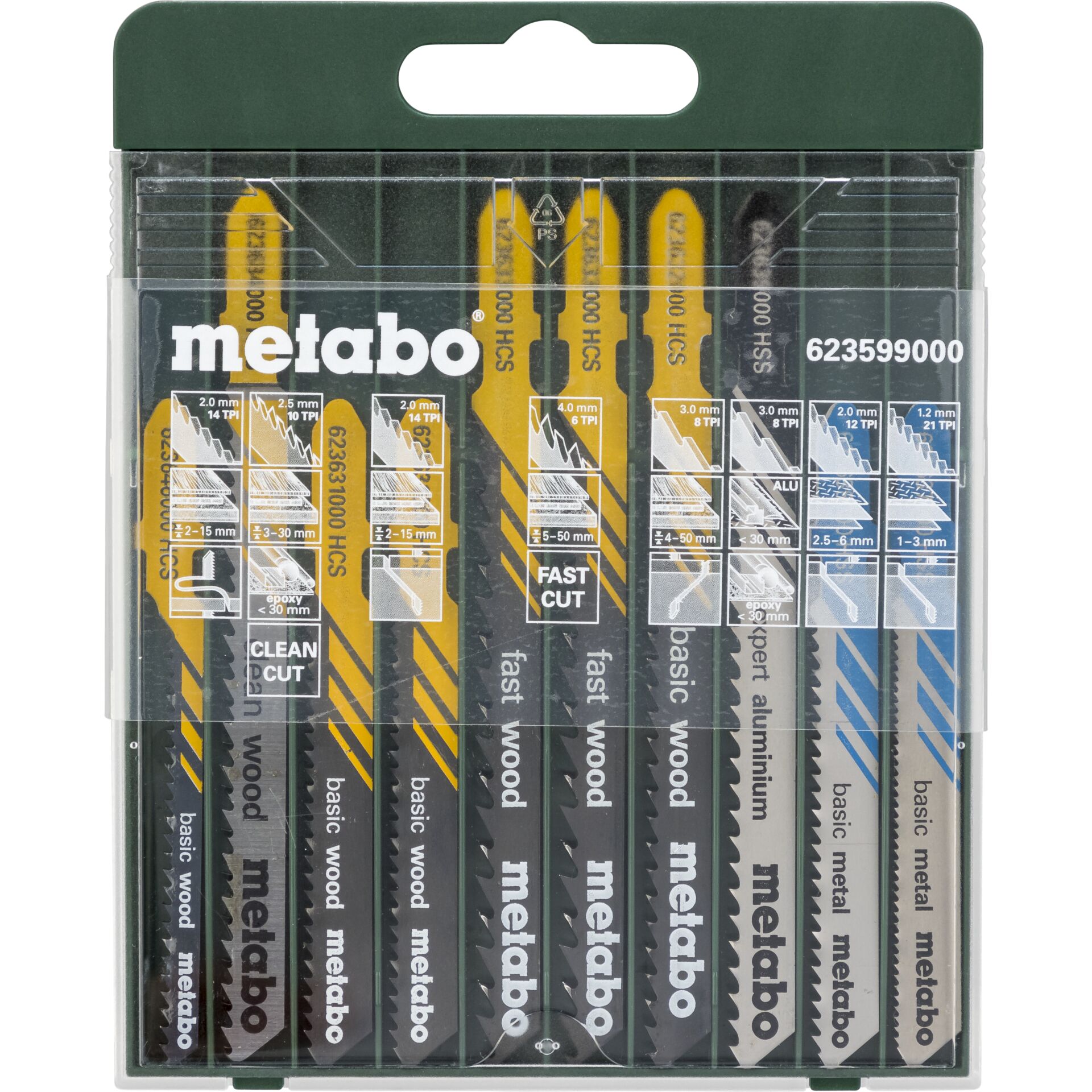 Metabo Jigsaw Blade Assortment  10-piece