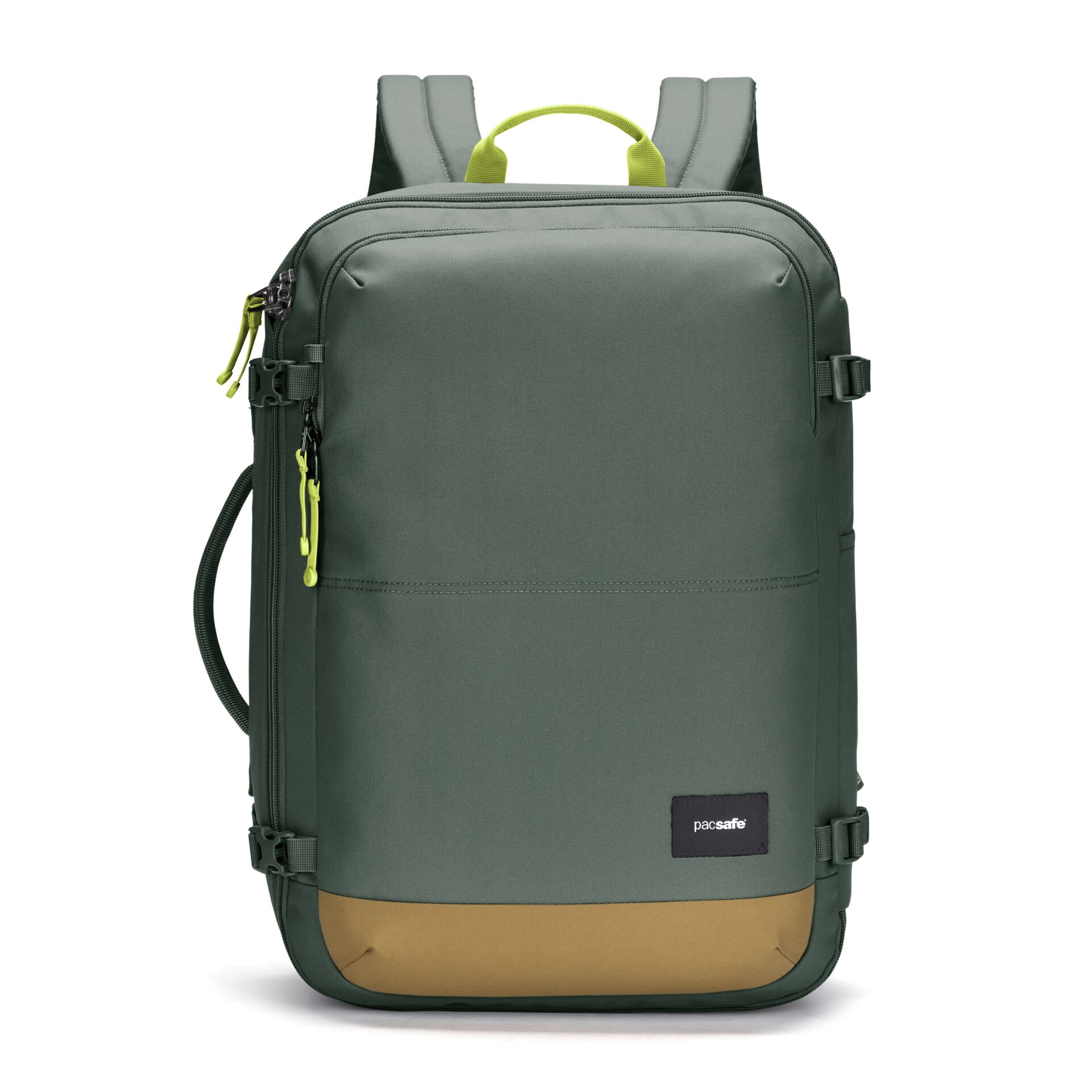 Rucksack, Grün, Zweifarbig, Nylon, Reißverschlüsse
