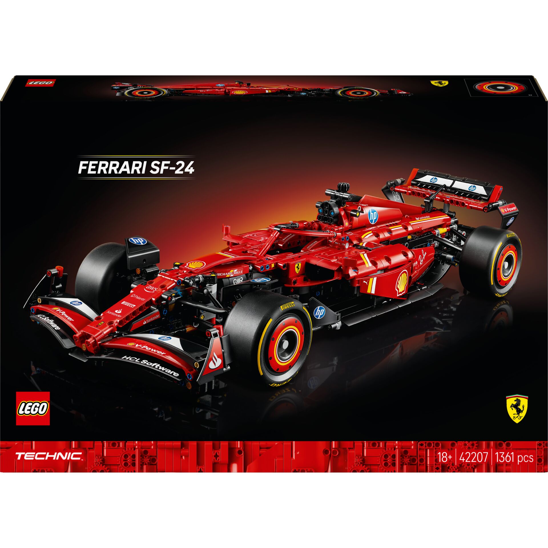 Ferrari SF-24, Modellauto, LEGO Technic, Rotes Auto, F1-Rennwagen