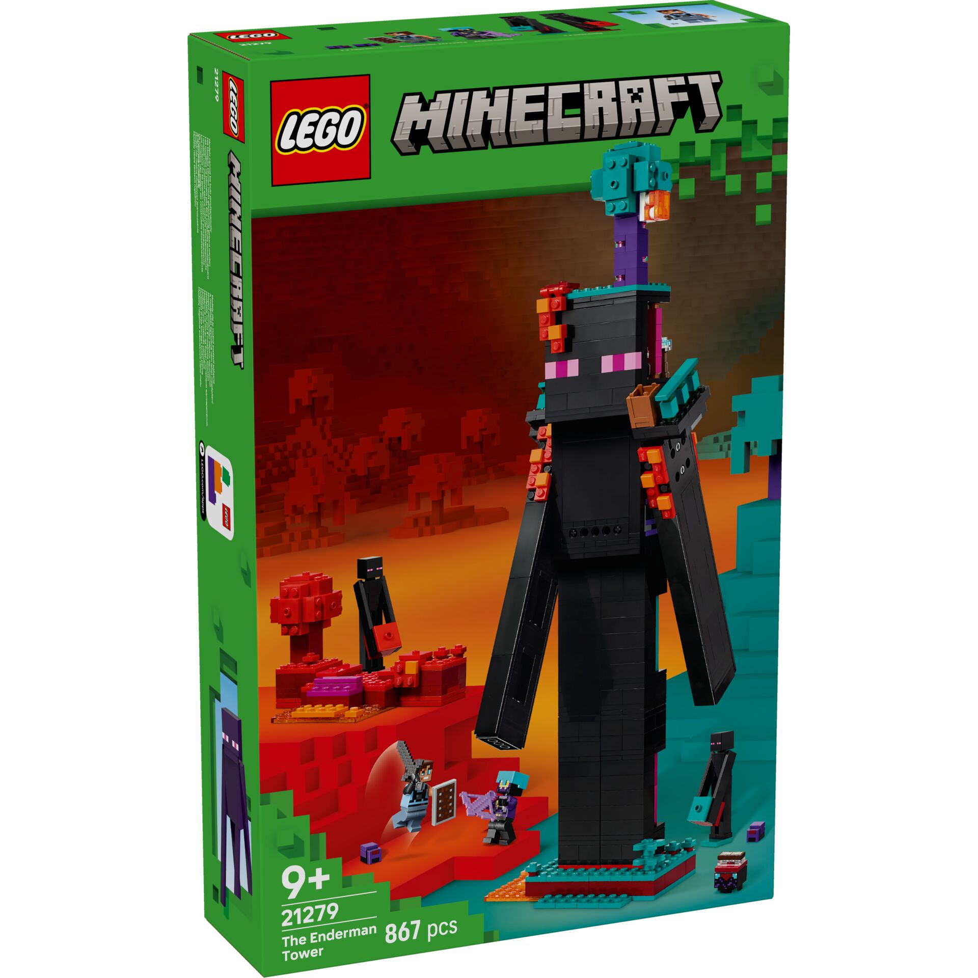 LEGO, Minecraft, Turm, Bausatz, 867 Teile