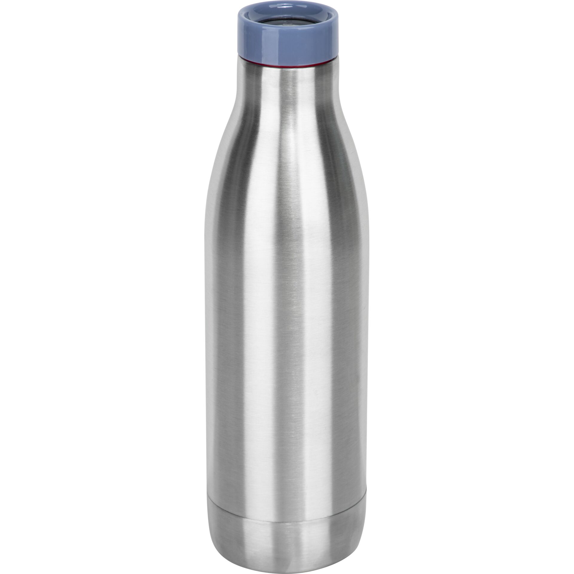 Stainless steel bottle, Water bottle, Insulated bottle, Metal bottle, Blue cap