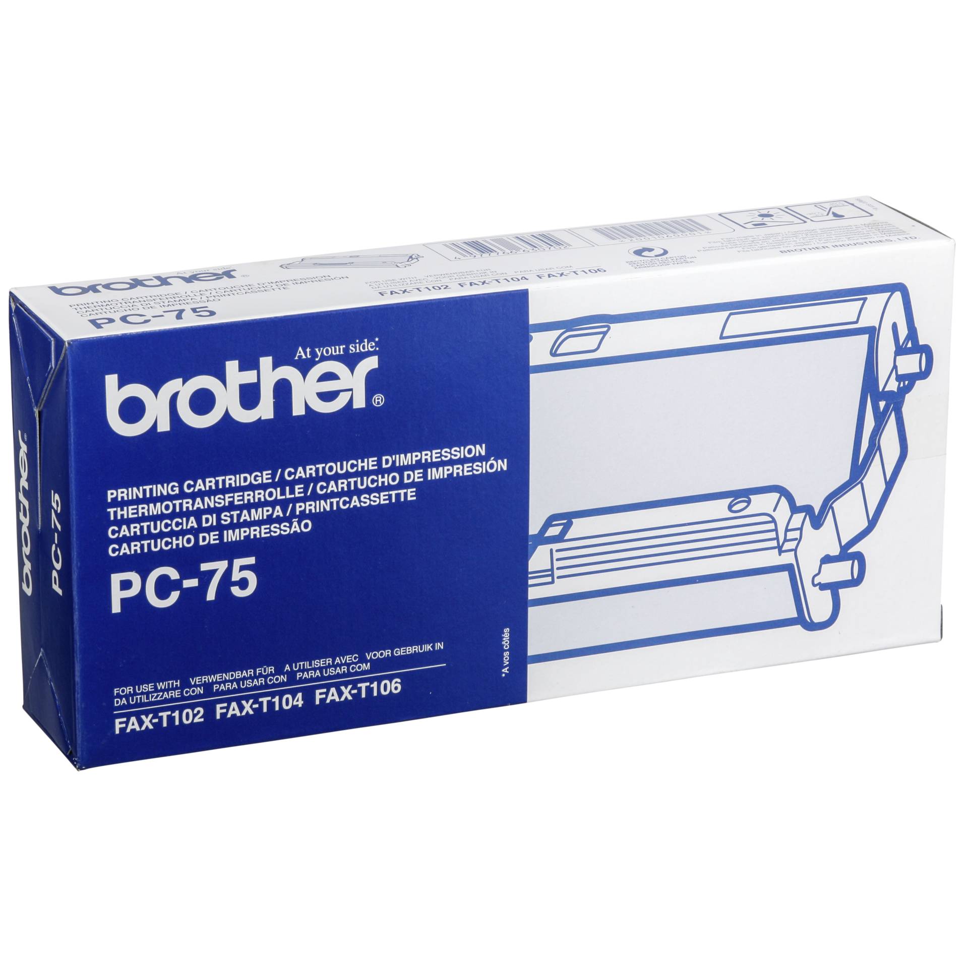 Brother PC-75 viceucel. kazeta  vc. folie