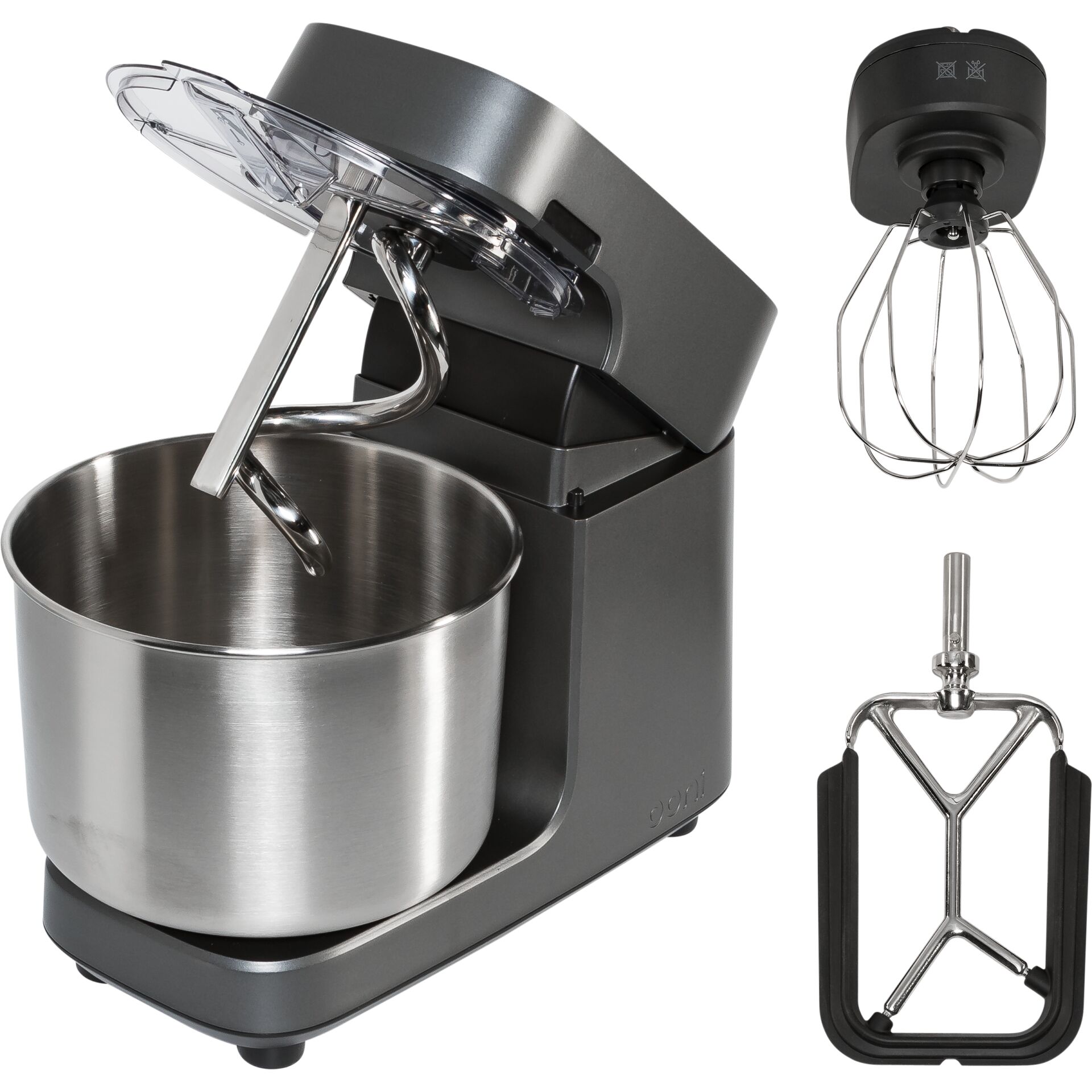 Küchenmaschine, Standmixer, Metallbehälter, Schüssel, Aufsatzhaken