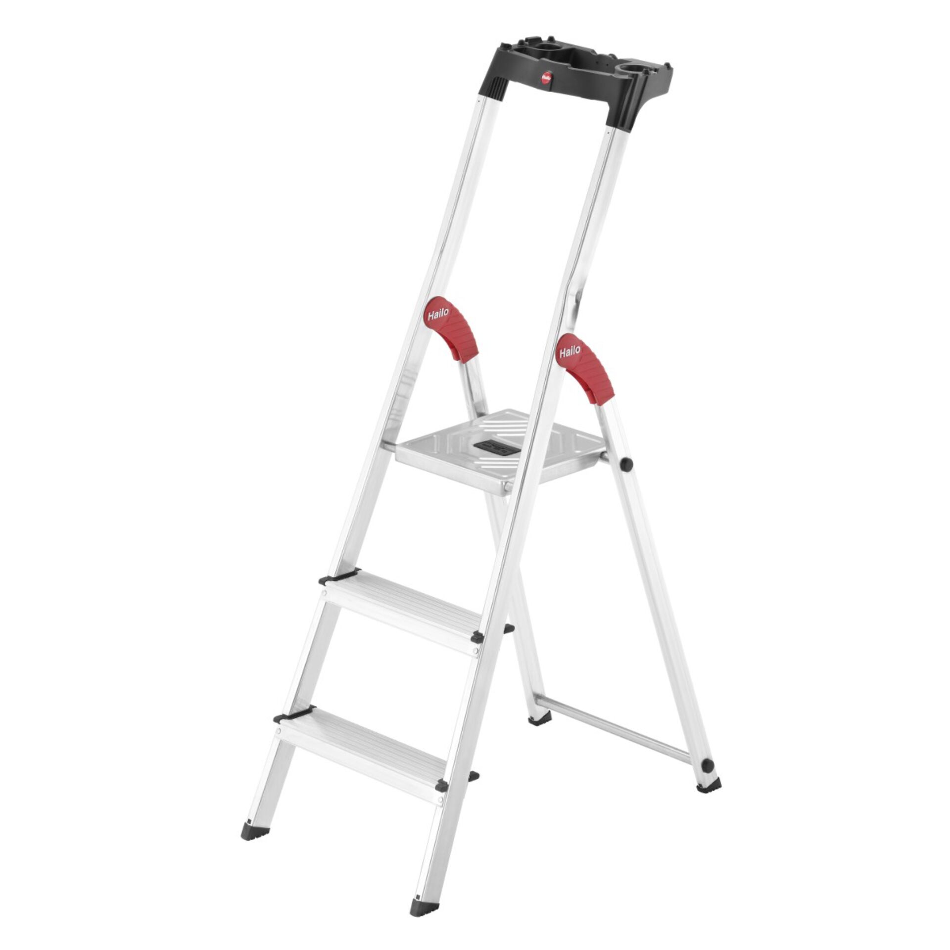 Trittleiter, Aluminium, 4-Stufen, leichte Leiter, Klappleiter