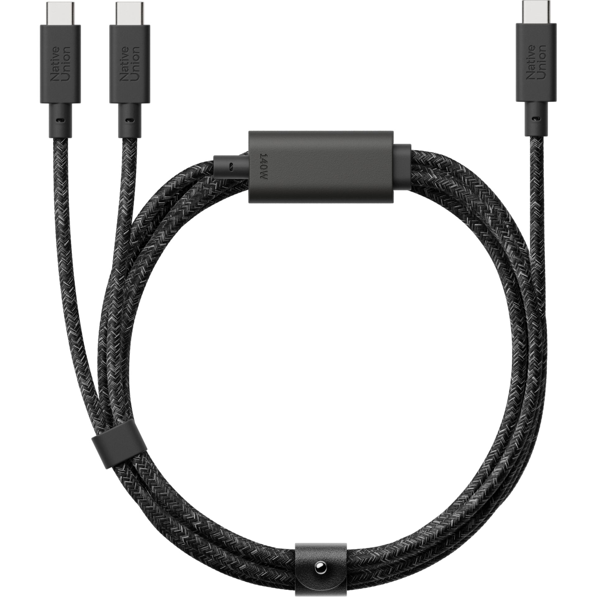 USB-C Kabel, Geflochten, Mehrfachanschluss, Aluminium Gehäuse, Kabelsicherung