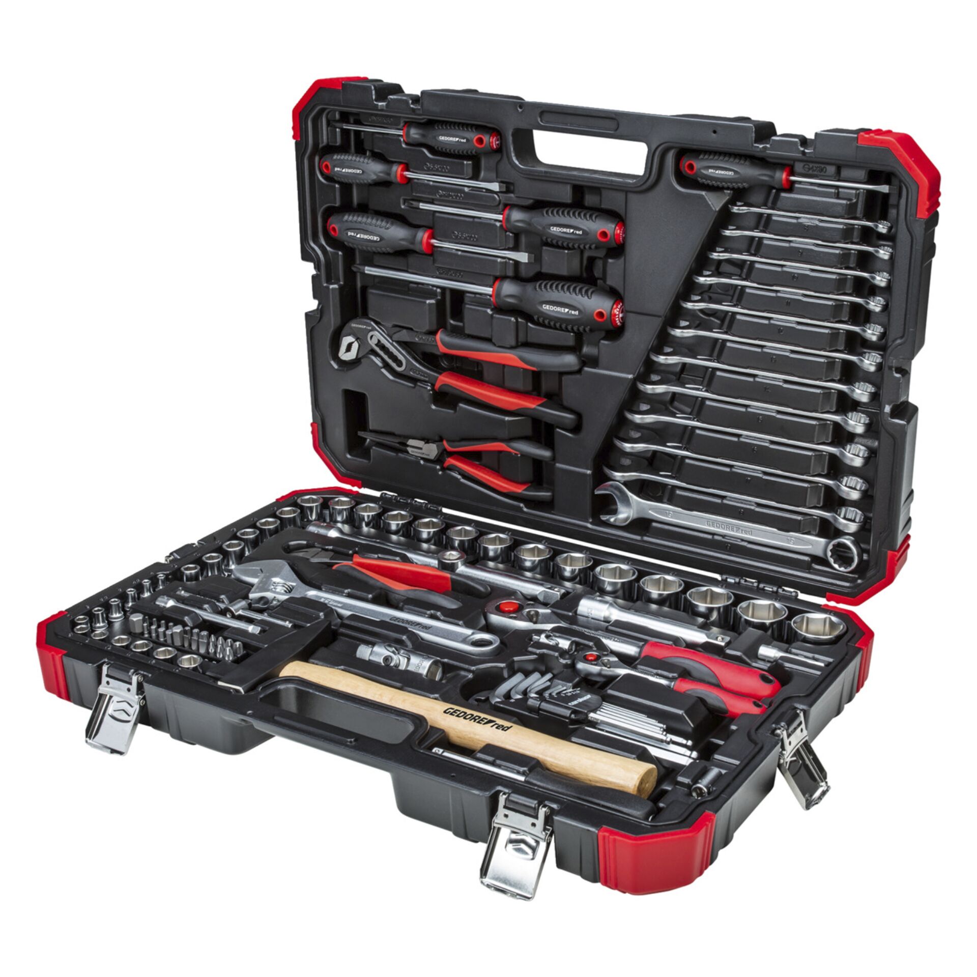 GEDORE red Socket Set  1/4" + 1/2" 100-pieces