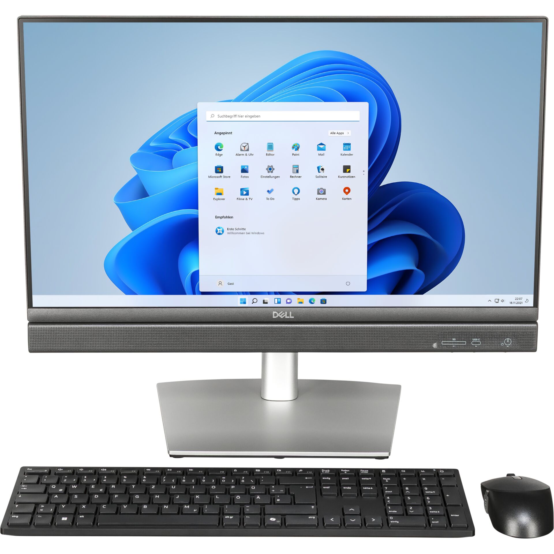 All-in-one, PC, Monitor, Tastatur, Maus