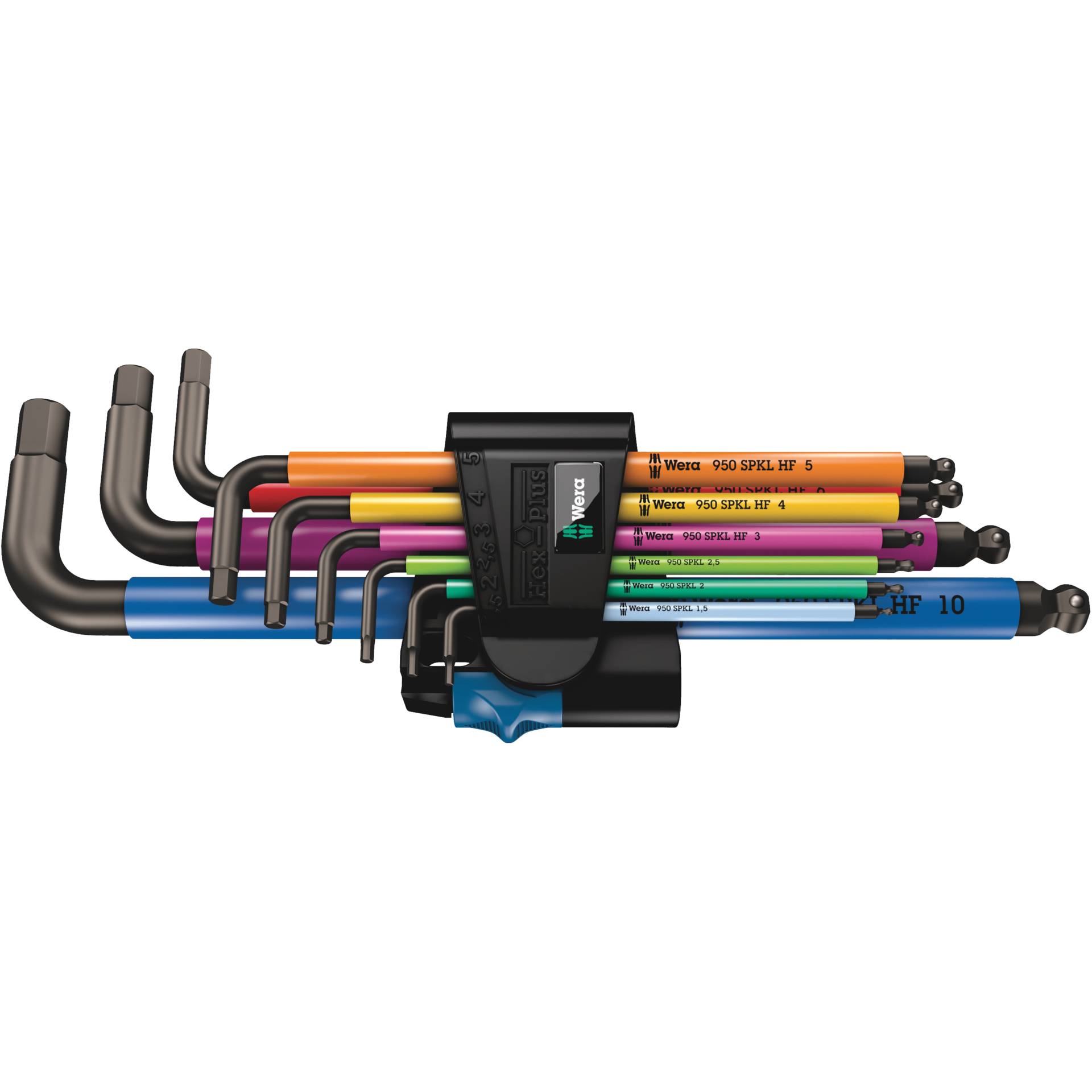 WERA 950/9 Hex-Plus  HF 1 L-key set, Blacklaser